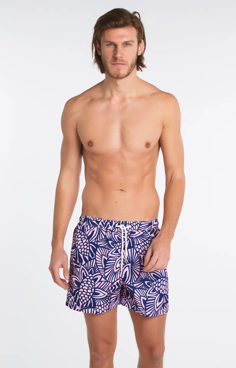 arthur-bob-matis-short-de-bain-homme-rose-taille-l image 1