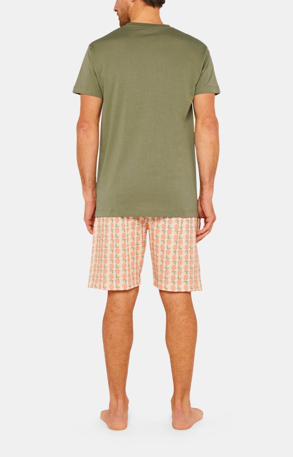 arthur-bob-pyjashort-ananas-coton-bio-orange-homme image 6