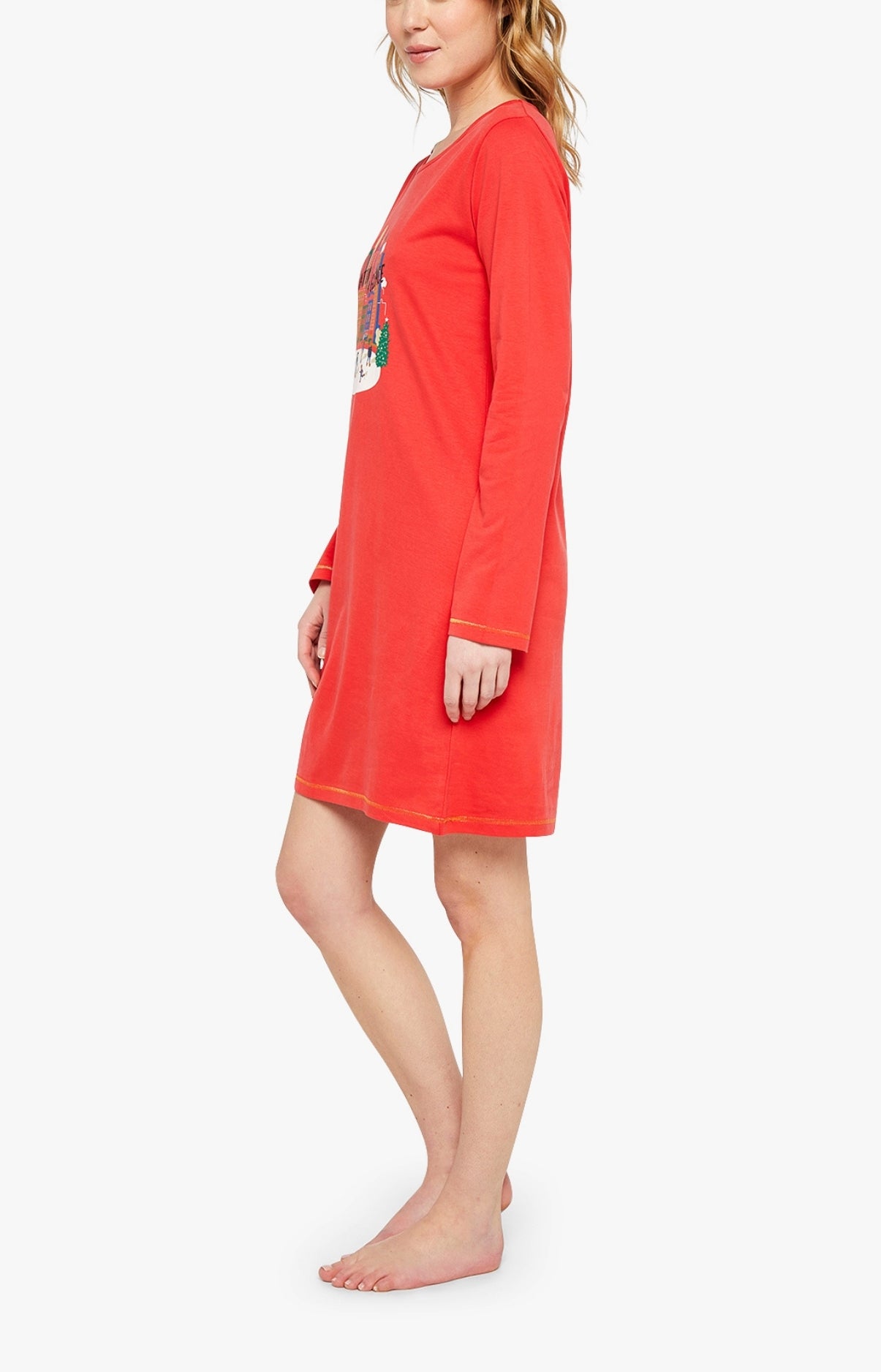 arthur-bob-matin-glace-chemise-de-nuit-femme-rouge image 4
