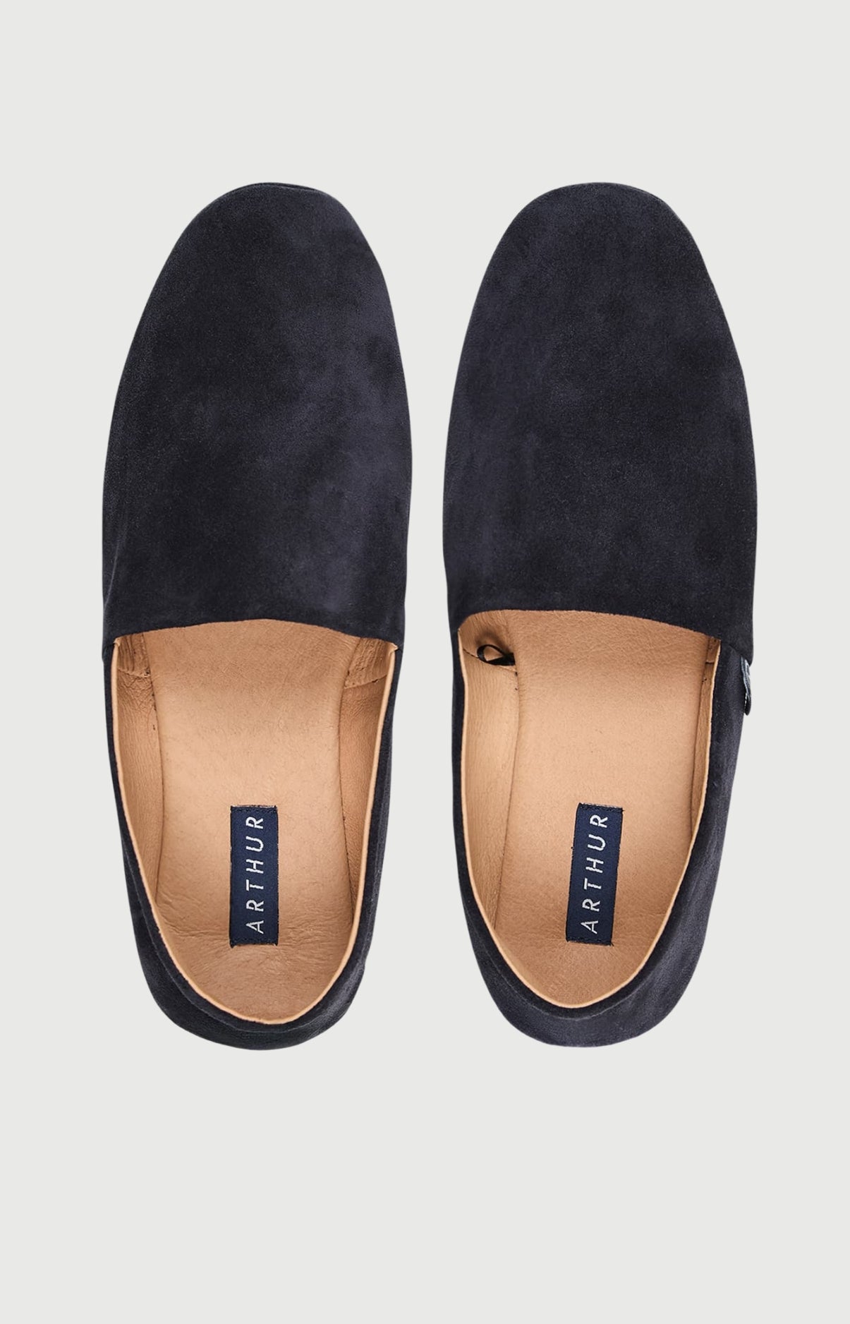 arthur-bob-tradi-babouches-marine-cuir-velours image 3