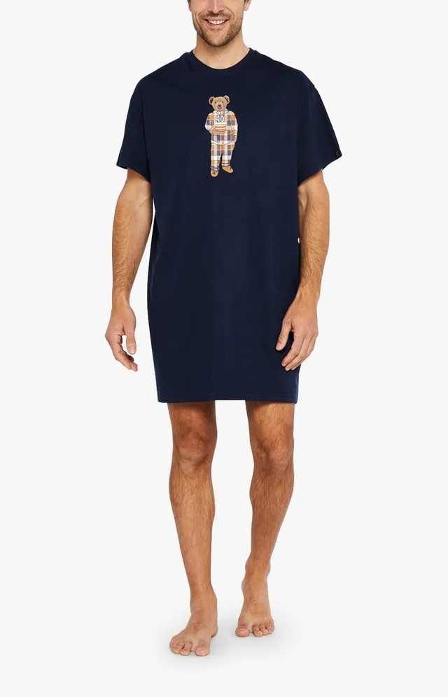 arthur-bob-maxi-happy-40-chemise-de-nuit-homme-nuit-tu-coton-bio image 1