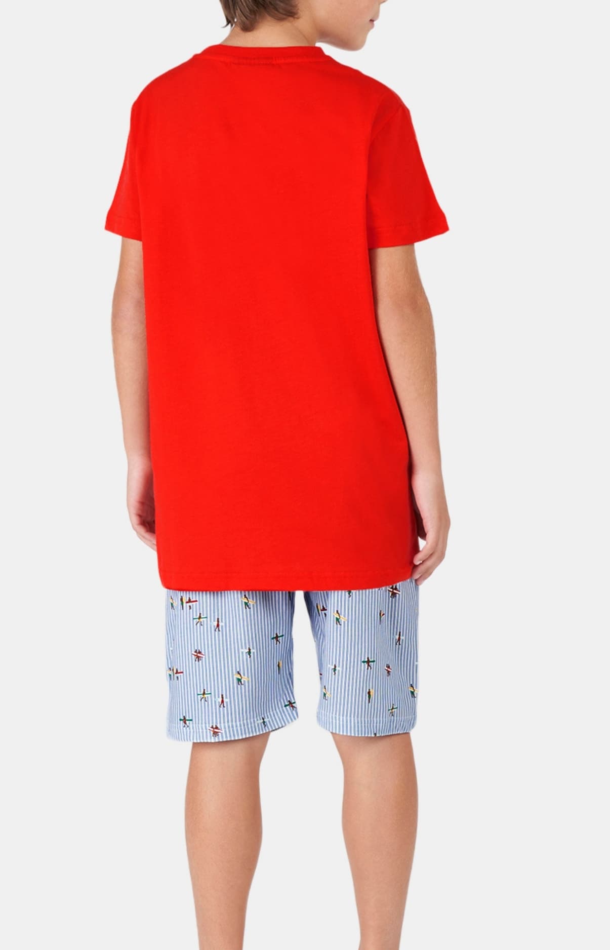 arthur-bob-nouvelle-vague-pyjashort-enfant-bleu-coton-bio image 5