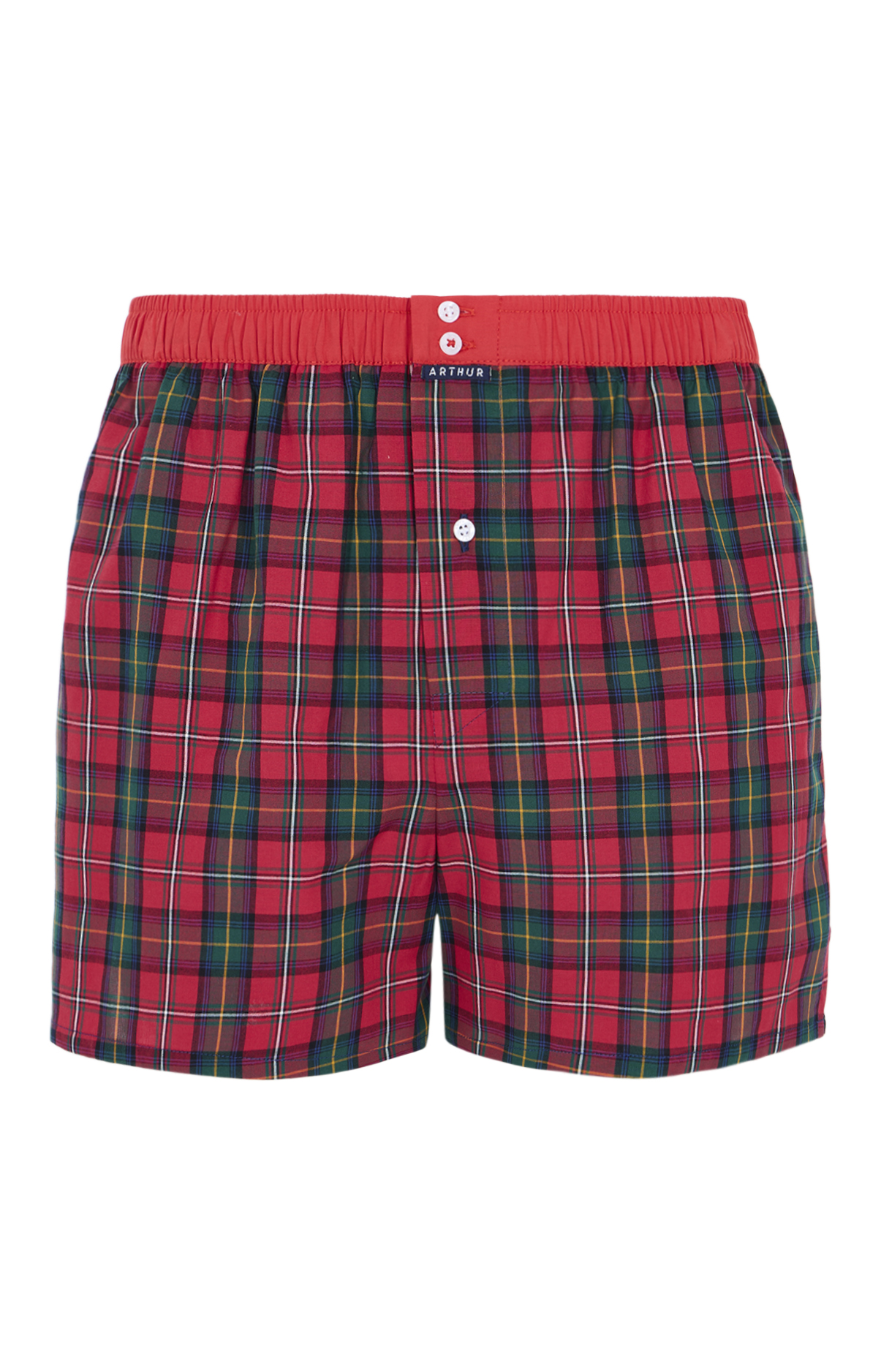 arthur-le-club-n-1177-cale-on-homme-rouge-popeline-coton image 3