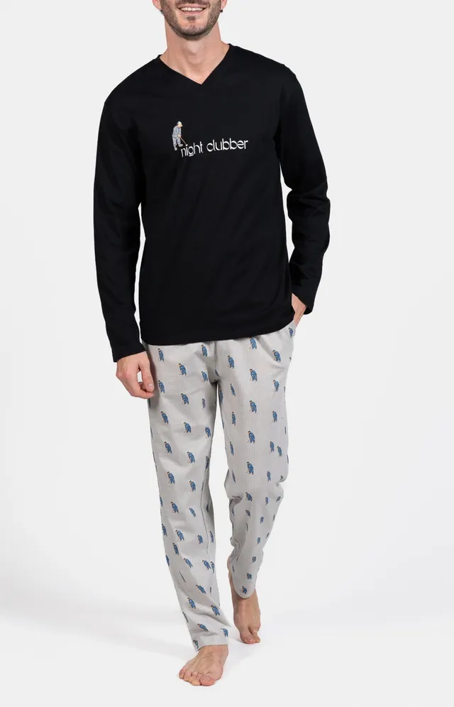 arthur-bob-pyjama-night-clubber-coton-gris-m image 1