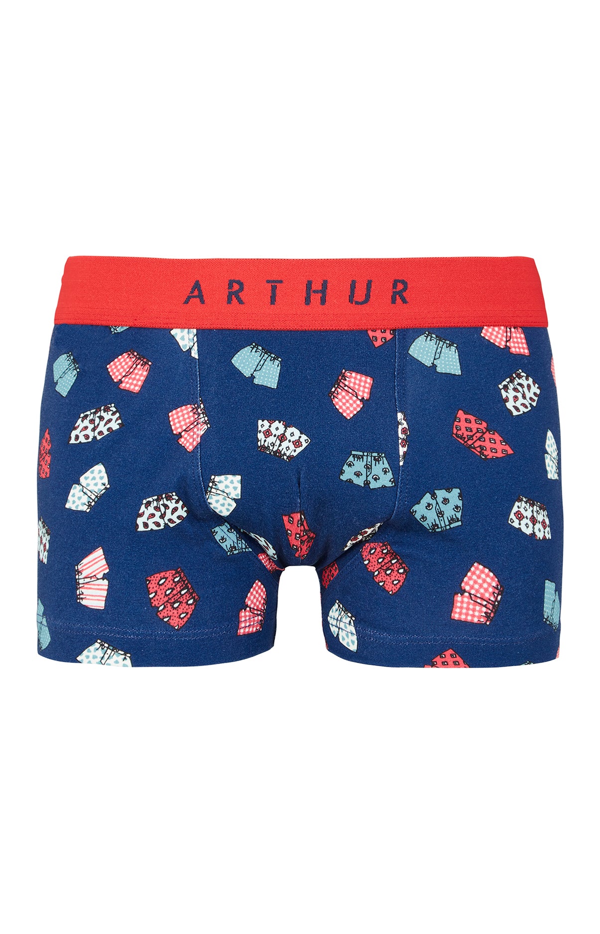 arthur-bob-boxer-coton-bio-enfant-marine-6-8 image 3