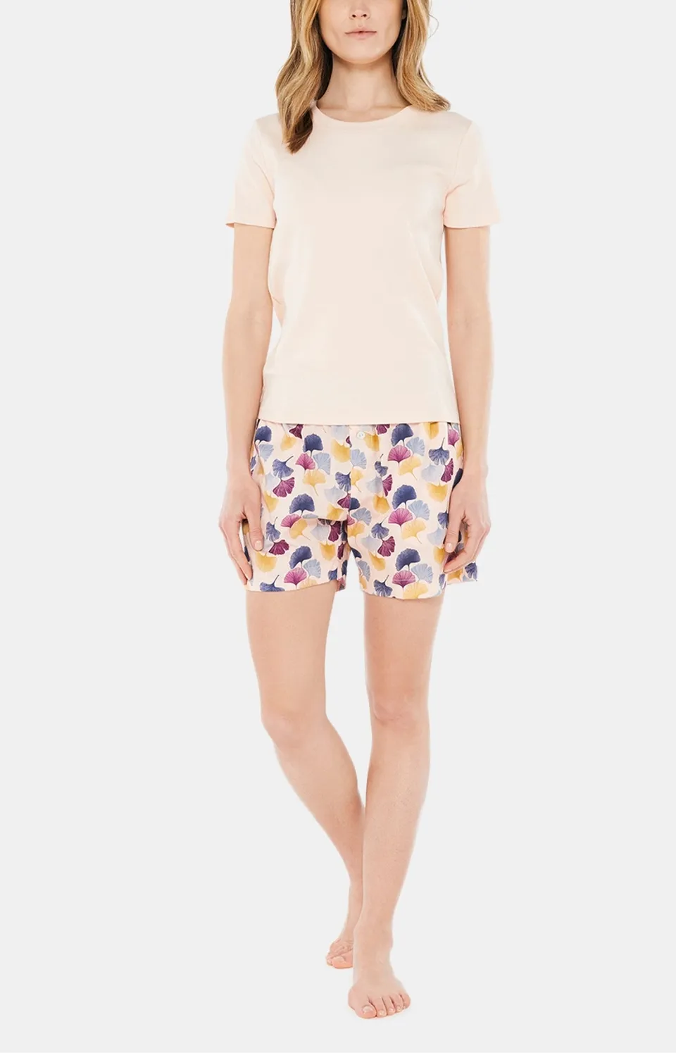 arthur-bob-short-ginko-multicolore-coton-bio-femme image 1