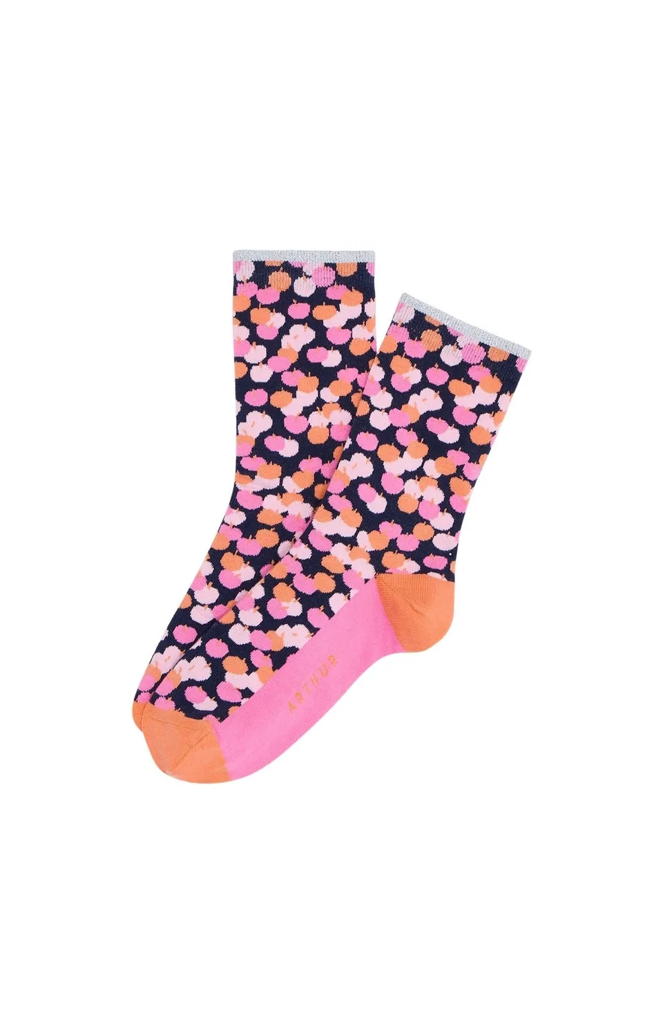 arthur-bob-chaussettes-coton-pommes-multicolore-femme-36-40 image 1