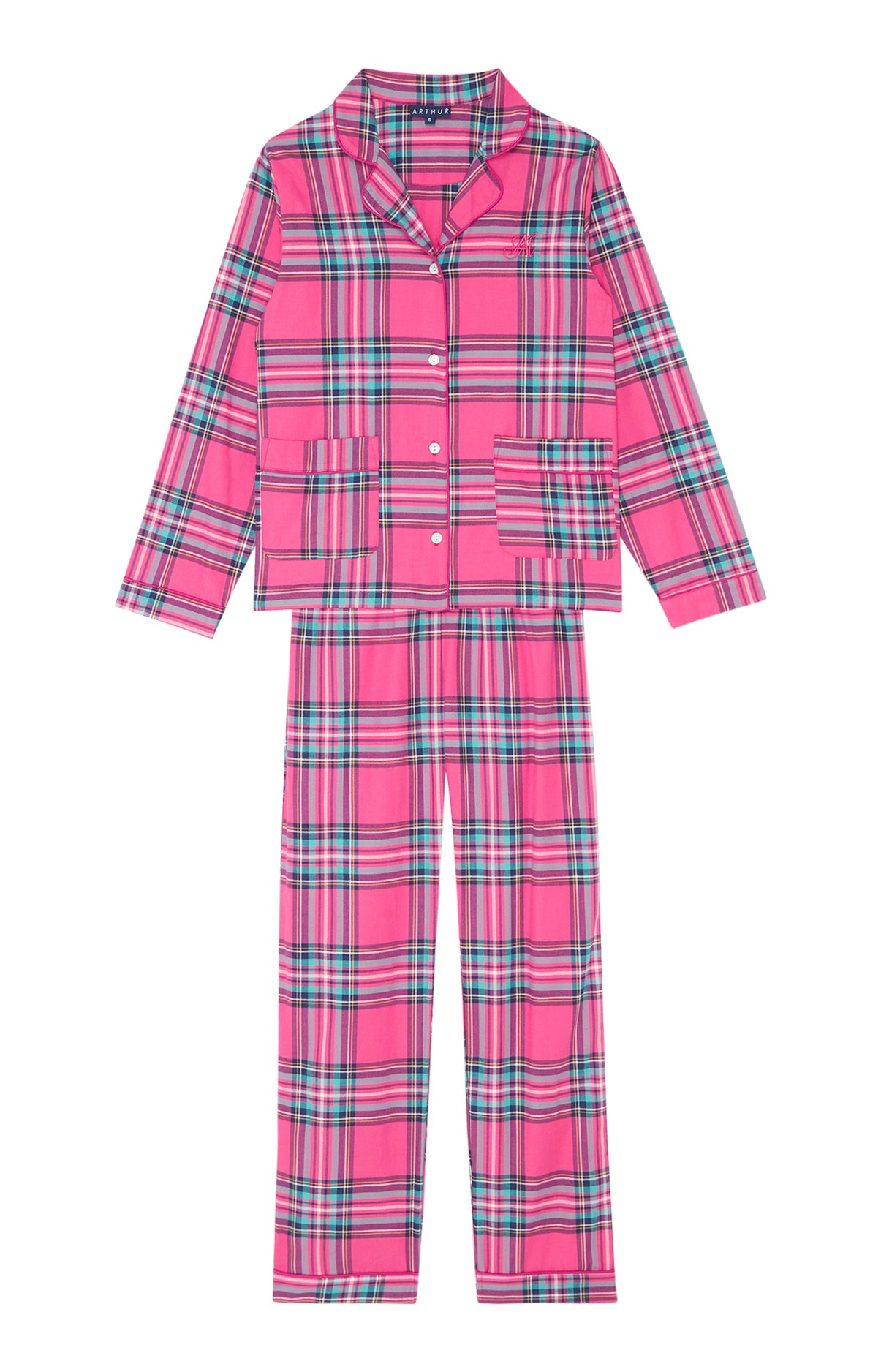 arthur-bob-rosa-pyjama-rose-flanelle-coton image 3