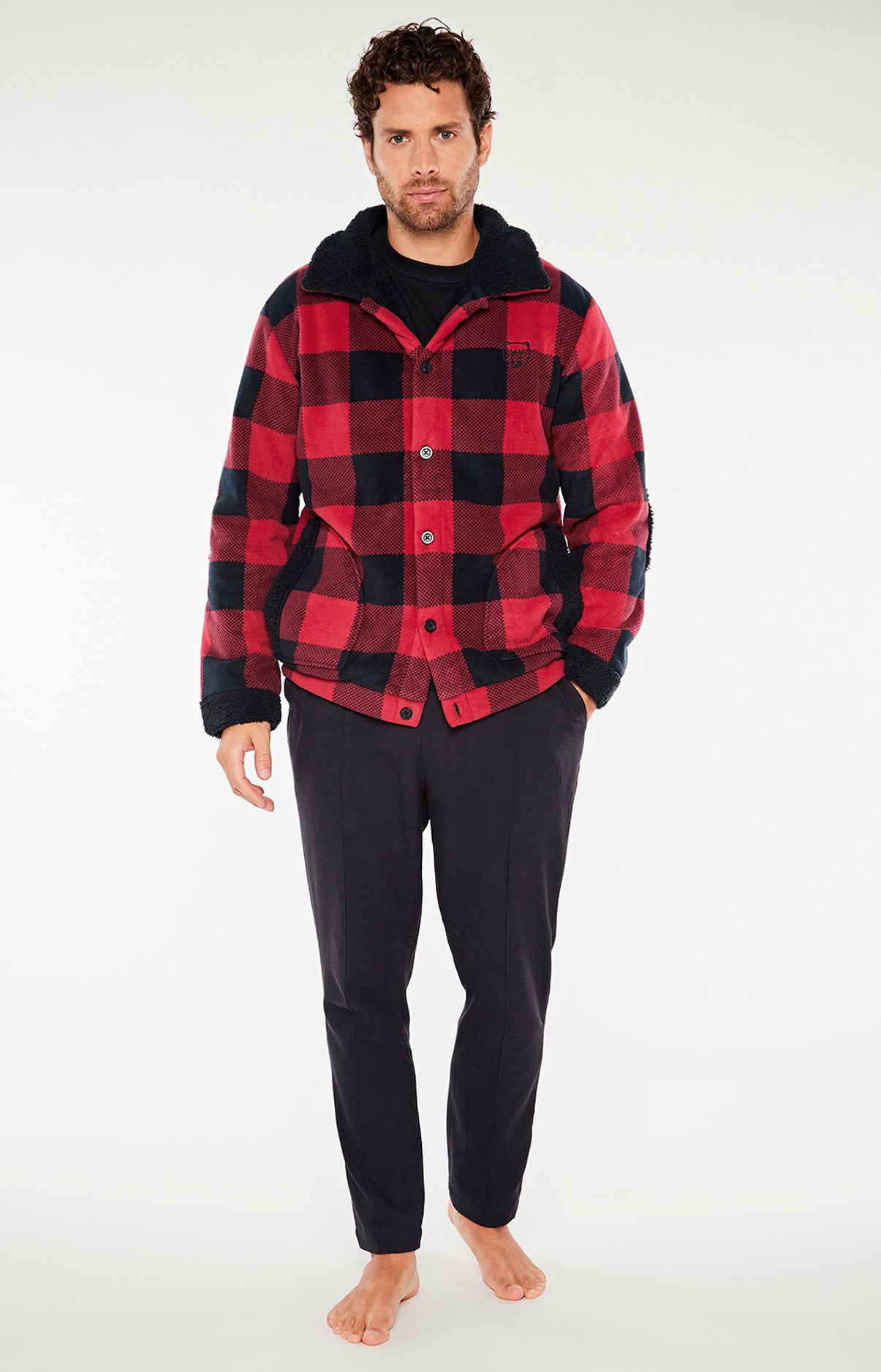 arthur-bob-megan-veste-polaire-homme-prune-double-face image 2