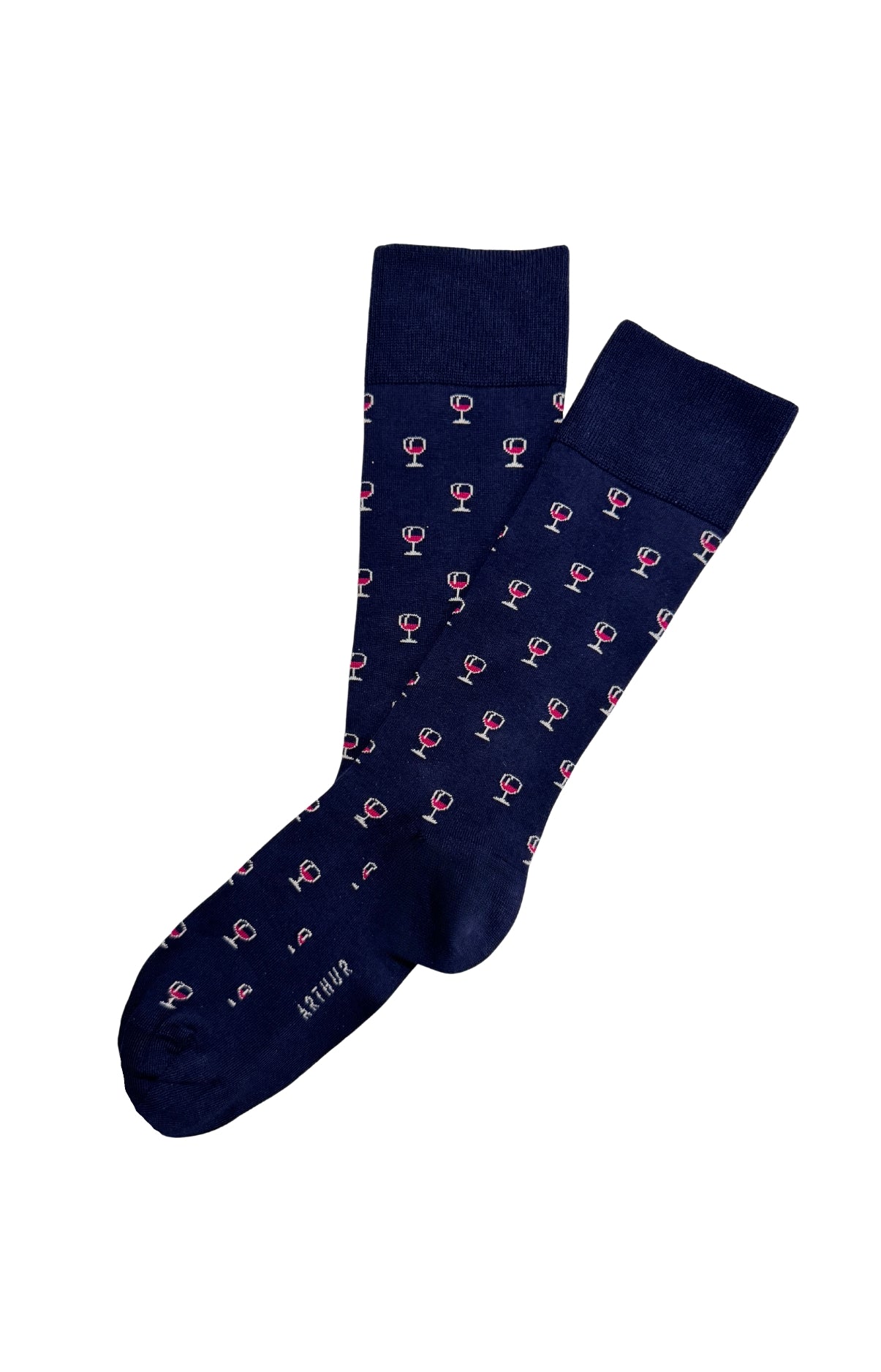 arthur-bob-vin-chaussettes-coton-marine-40-46 image 1