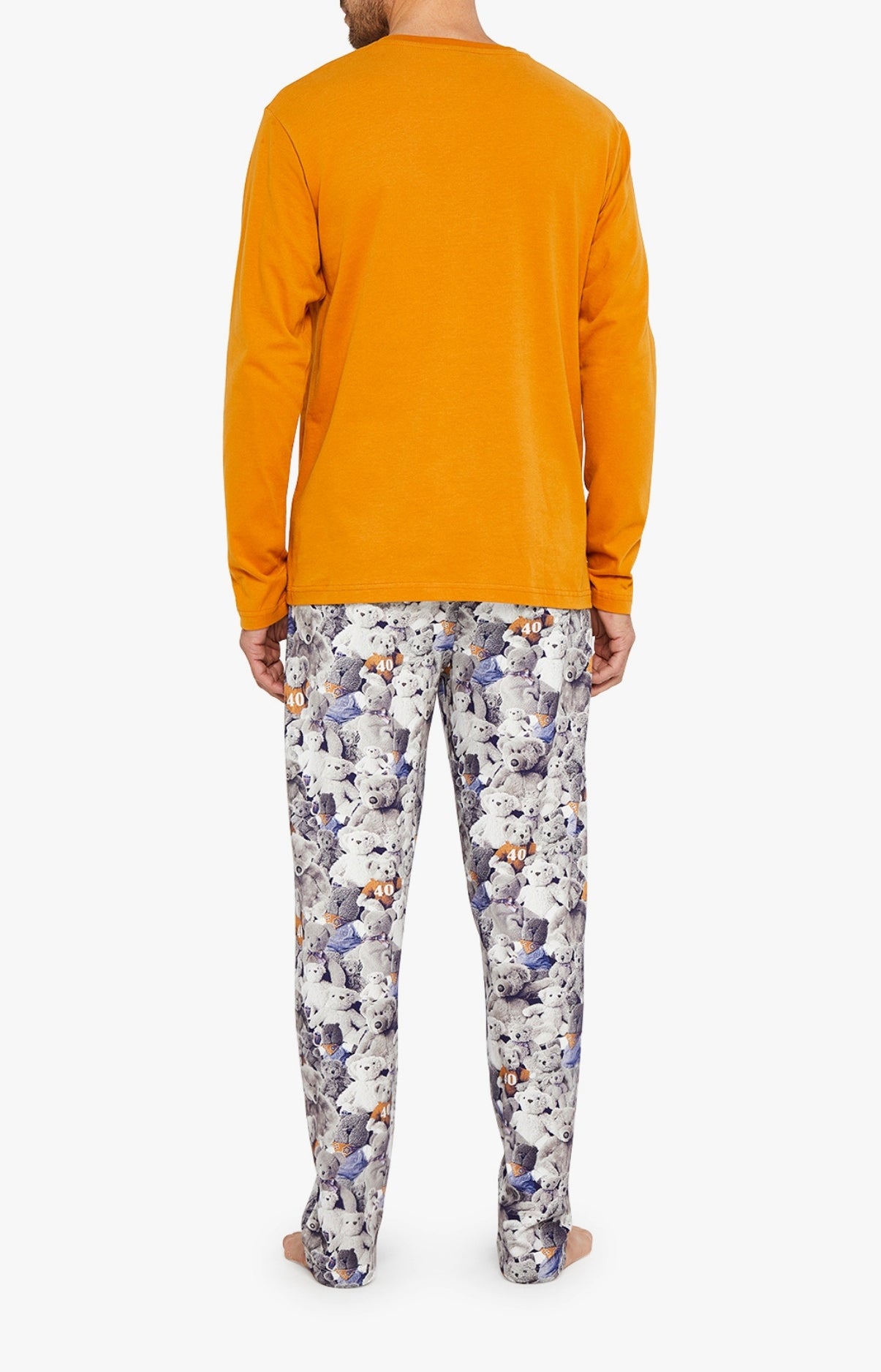 arthur-bob-teddy-40-ans-pyjama-homme-noisette-coton-bio image 5