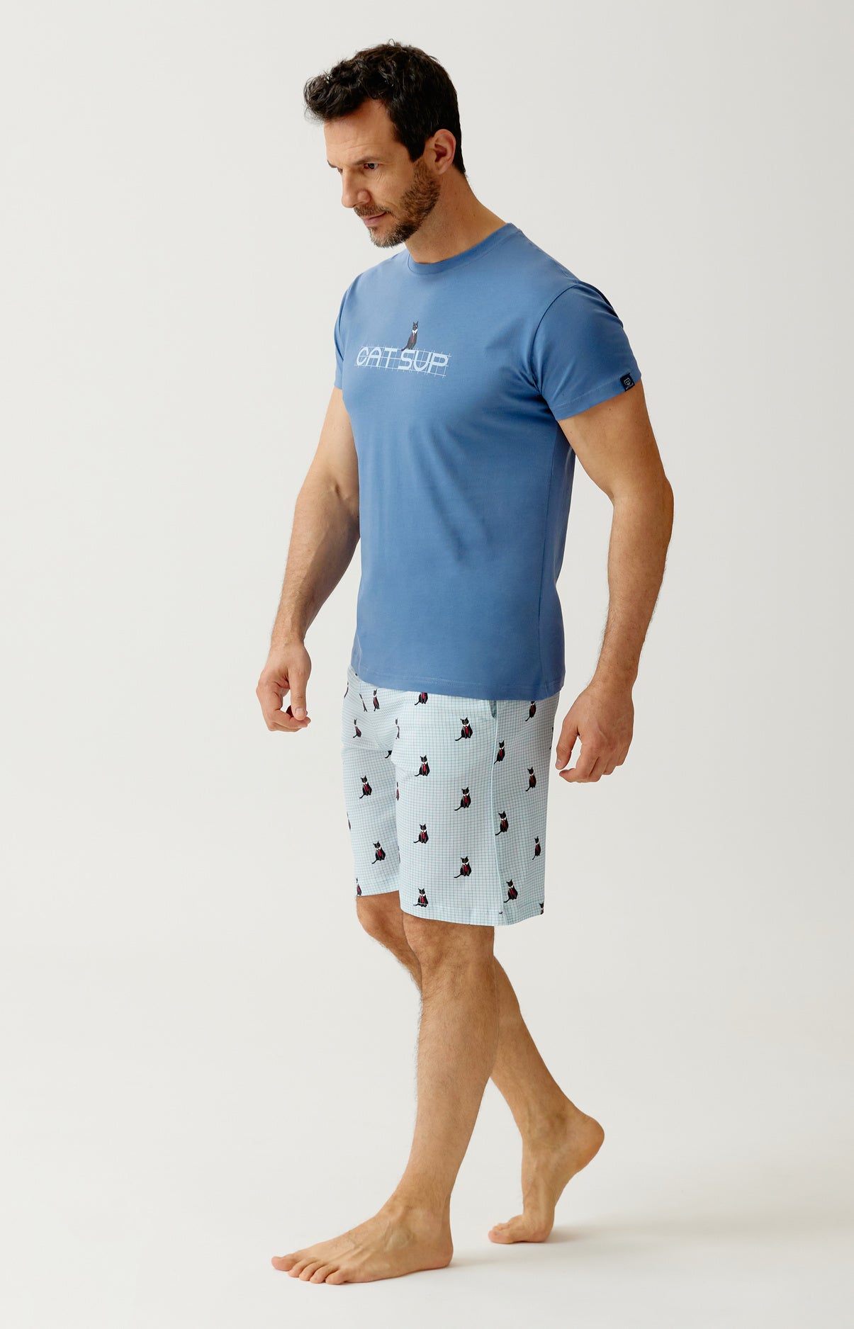 arthur-bob-pyjashort-coton-bio-cat-sup-ciel image 5