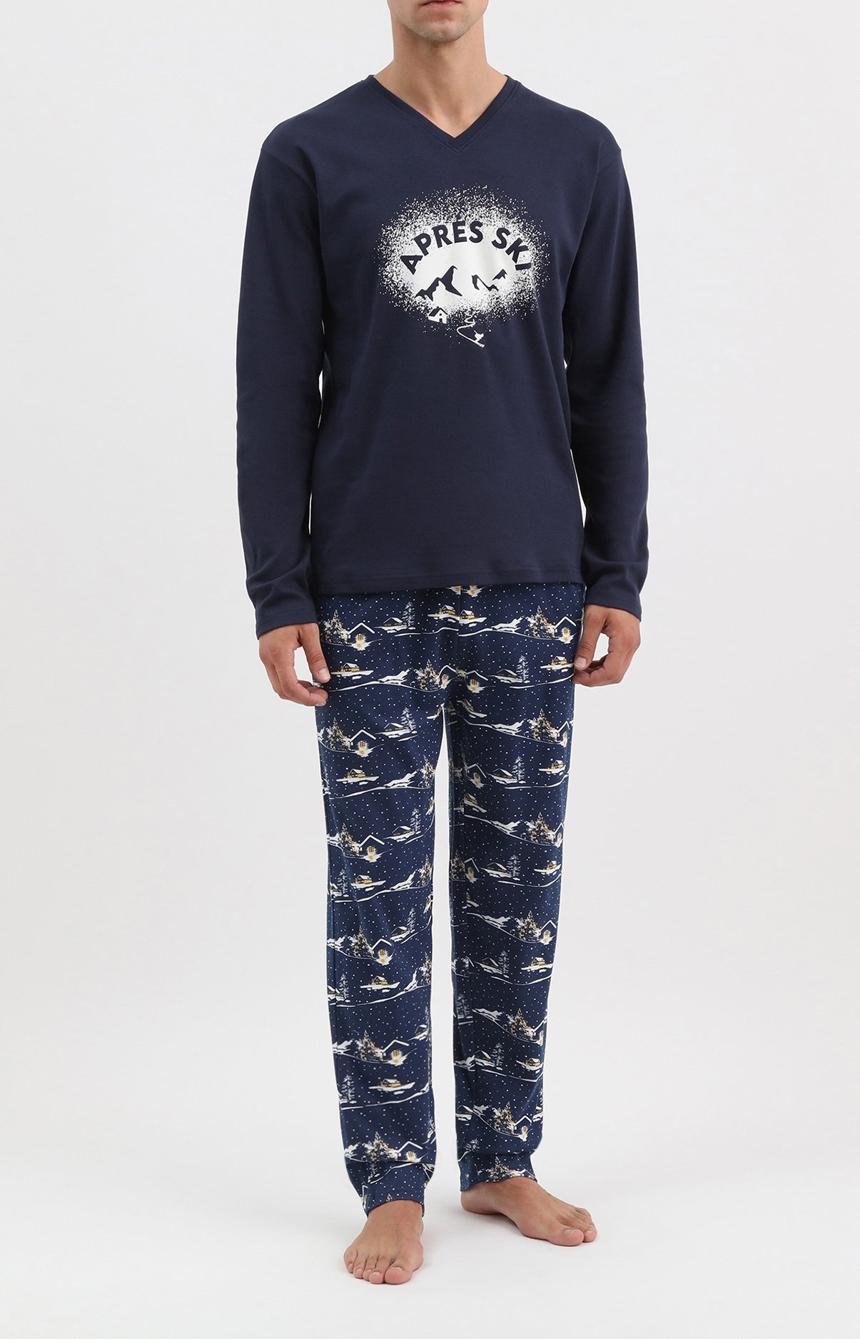arthur-bob-pyjama-homme-apr-s-ski-nuit-coton-chaud image 1