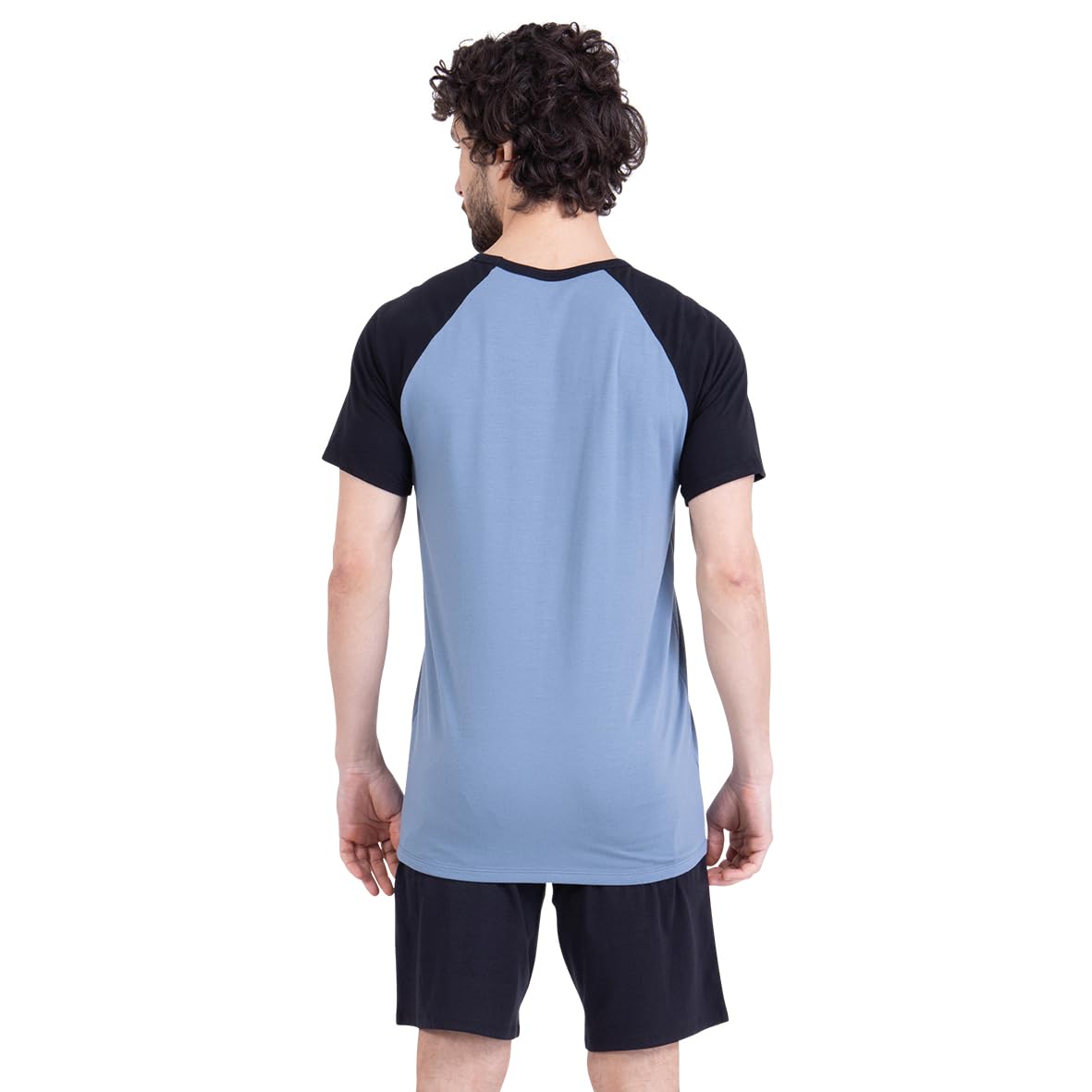 athena-ecopack-pyjama-court-homme-l-col-rond-t-shirt-short image 3