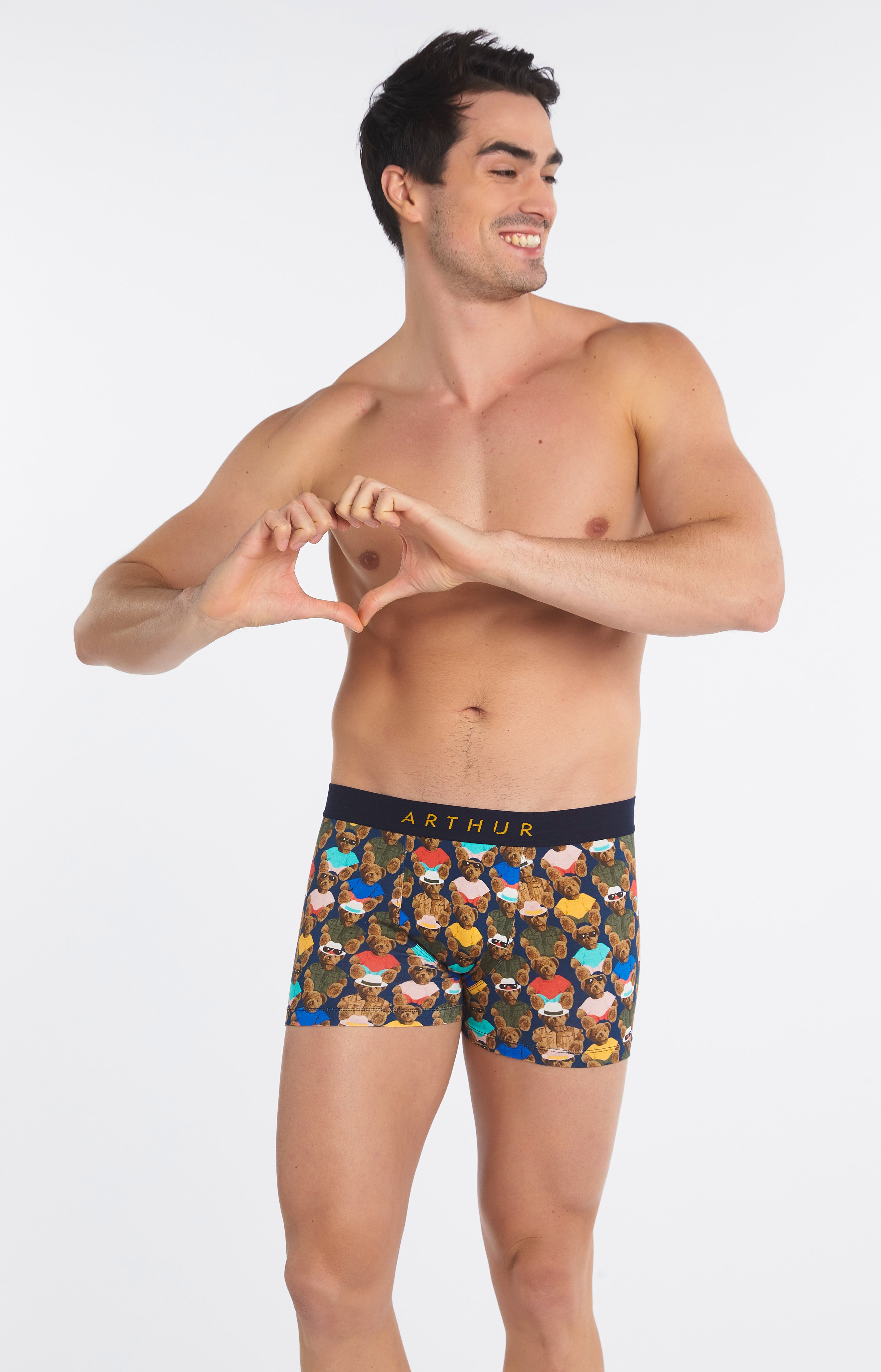 arthur-bob-teddy-boxer-homme-multicolore-coton-bio-2 image 4