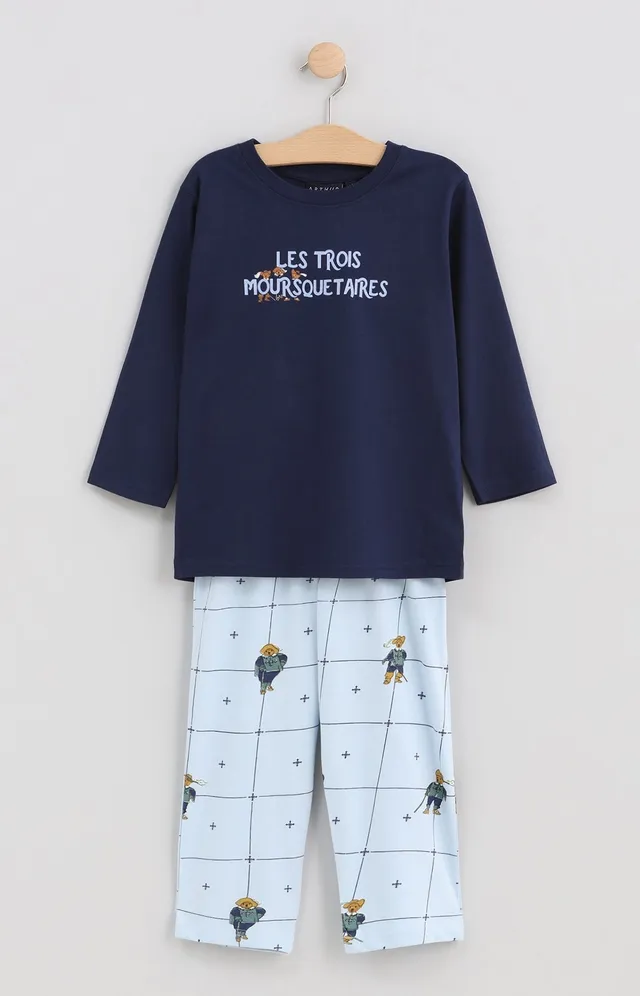 arthur-bob-mou-r-squetaires-pyjama-enfant-coton-ciel image 1