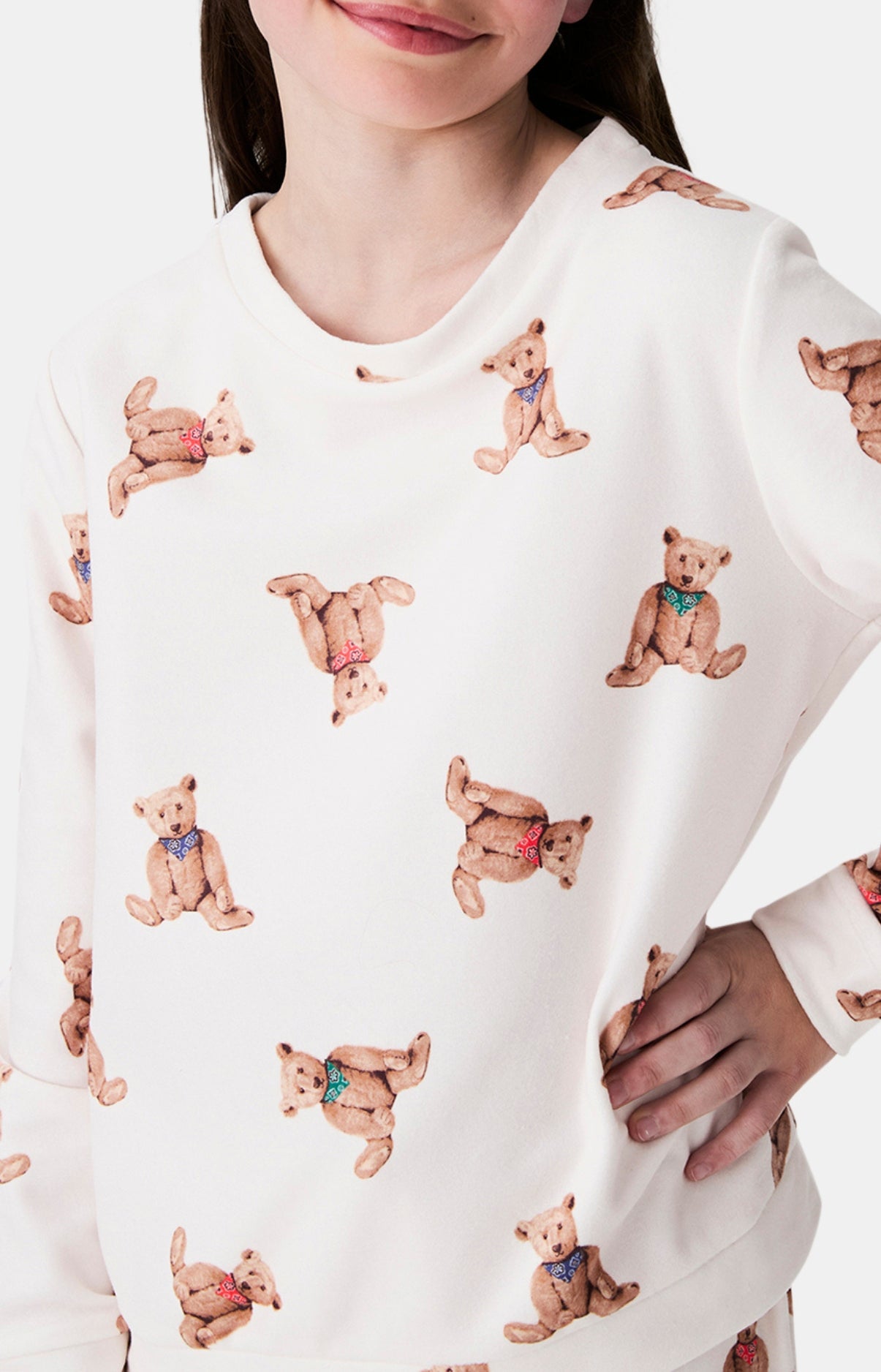 arthur-bob-old-teddy-pyjama-enfant-polaire-ivoire image 2