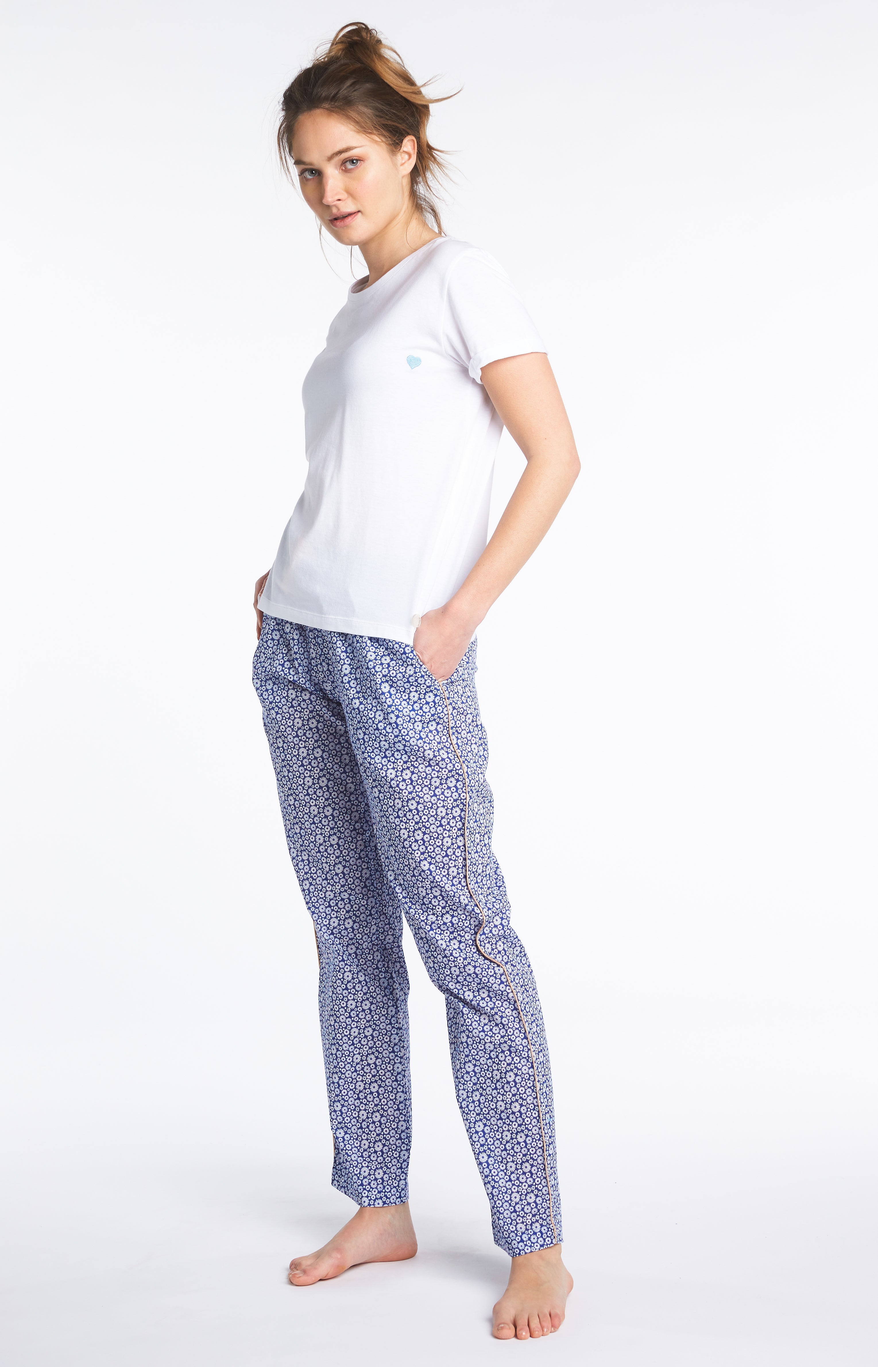 arthur-bob-uni-tee-shirt-blanc-coton-pima-femme image 5