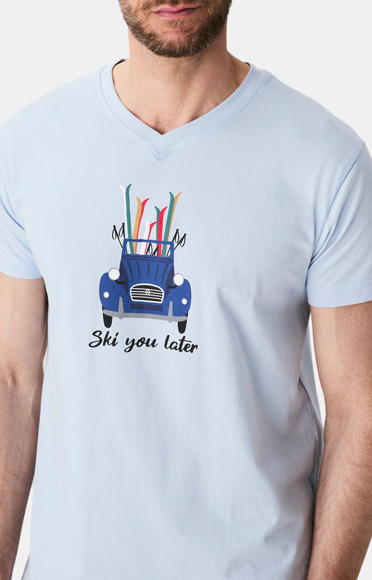 arthur-bob-pyjashort-ski-you-later-pyjama-marine-l image 2