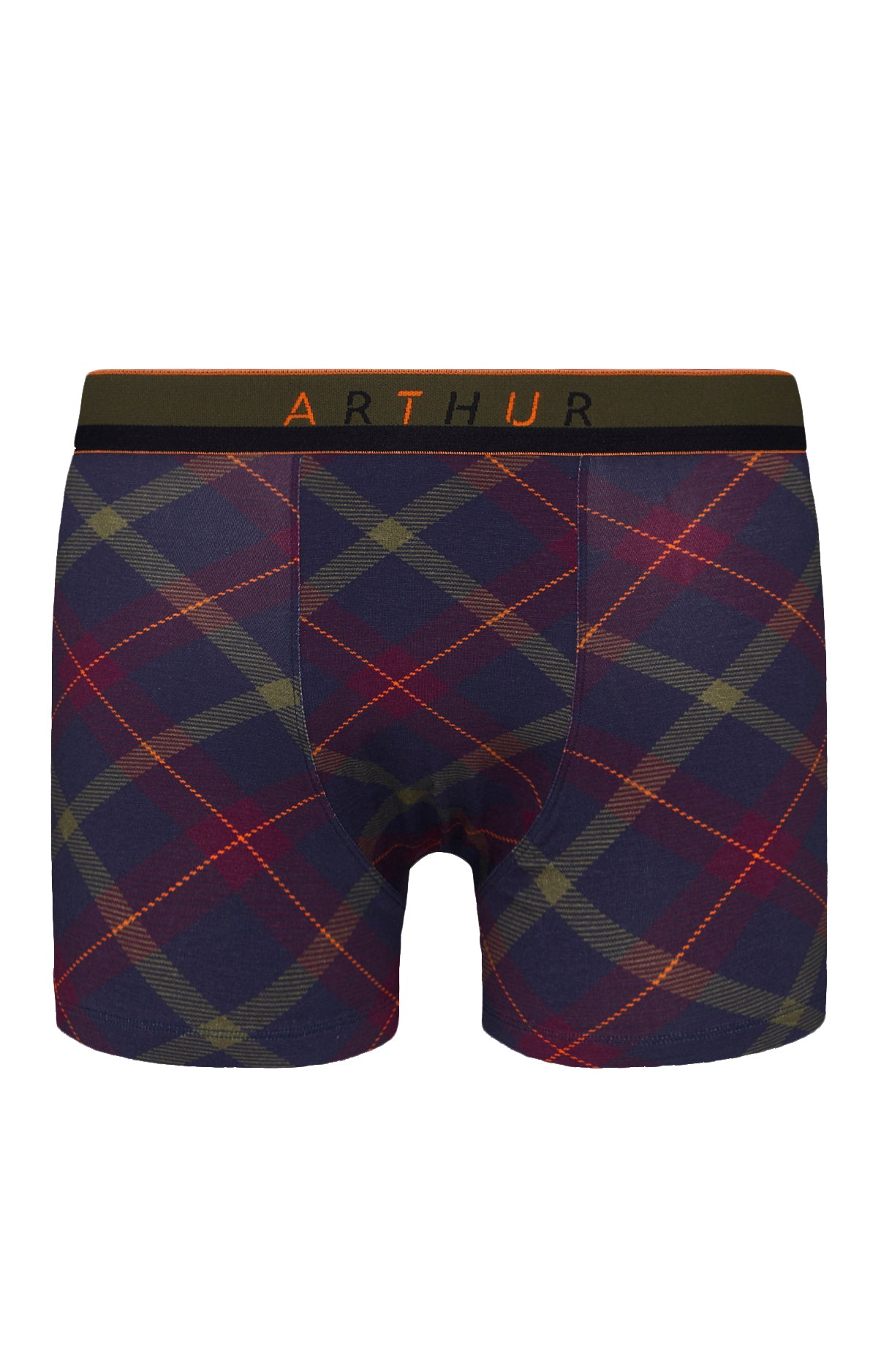 arthur-bob-tartan-folie-boxer-coton-bio-marine image 3