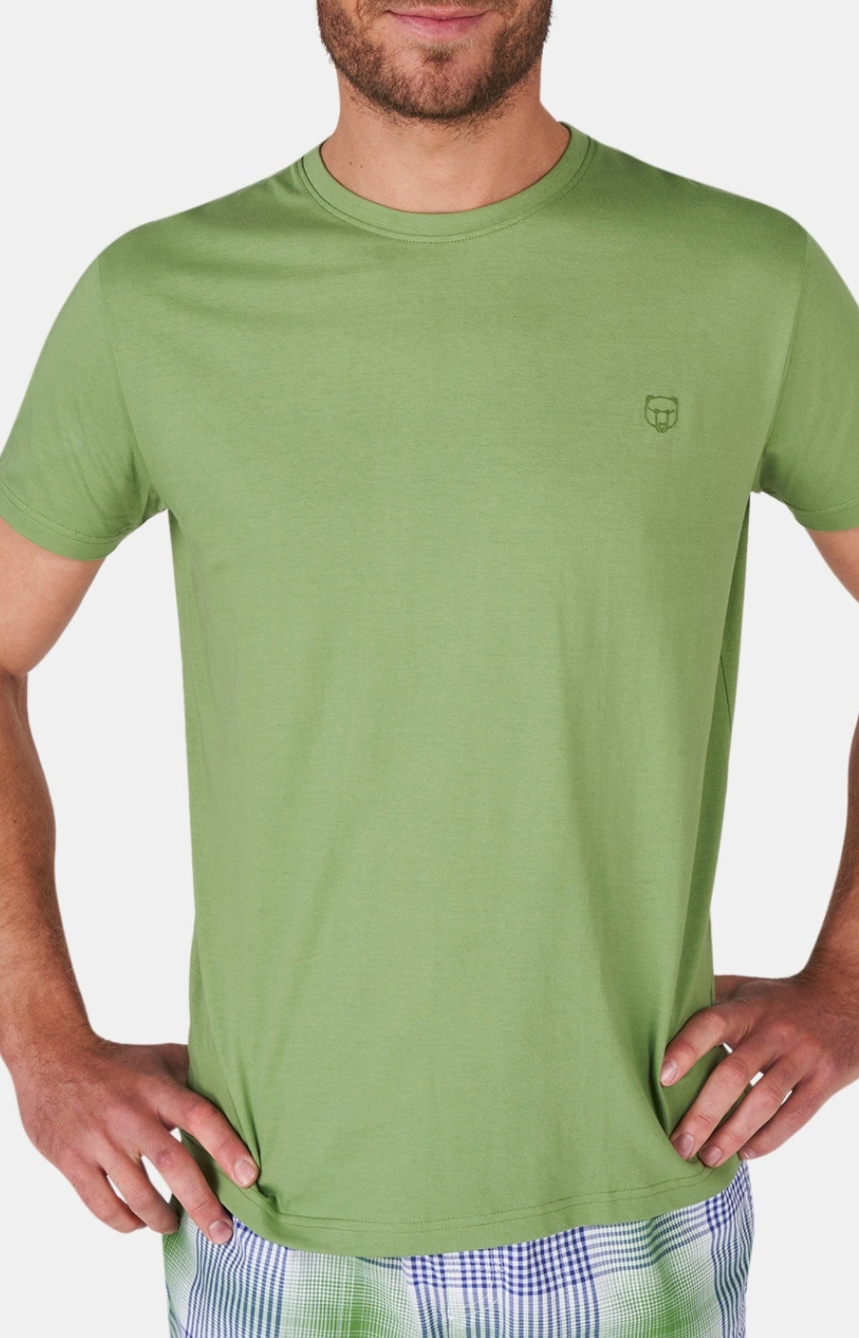 arthur-bob-tee-shirt-coton-green-manches-courtes-homme image 4