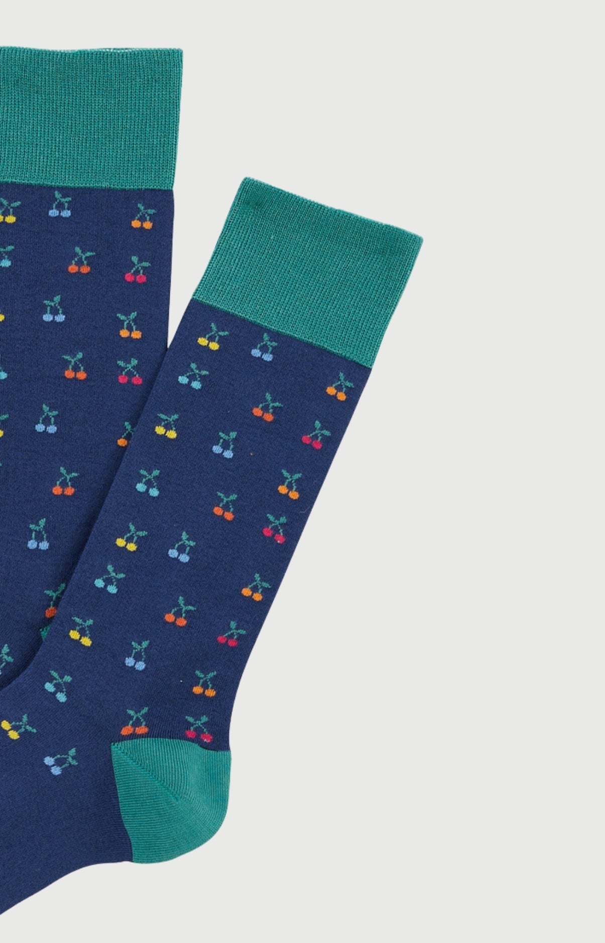 arthur-bob-chaussettes-cerise-marine-coton-40-46 image 2