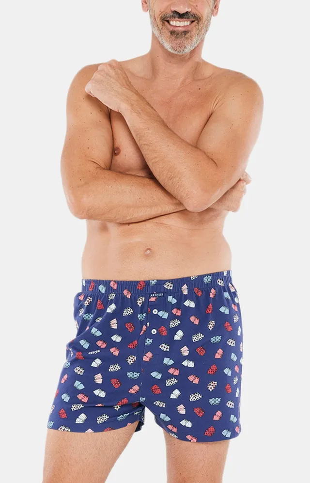 arthur-le-club-cale-on-de-nuit-coton-bio-marine image 1