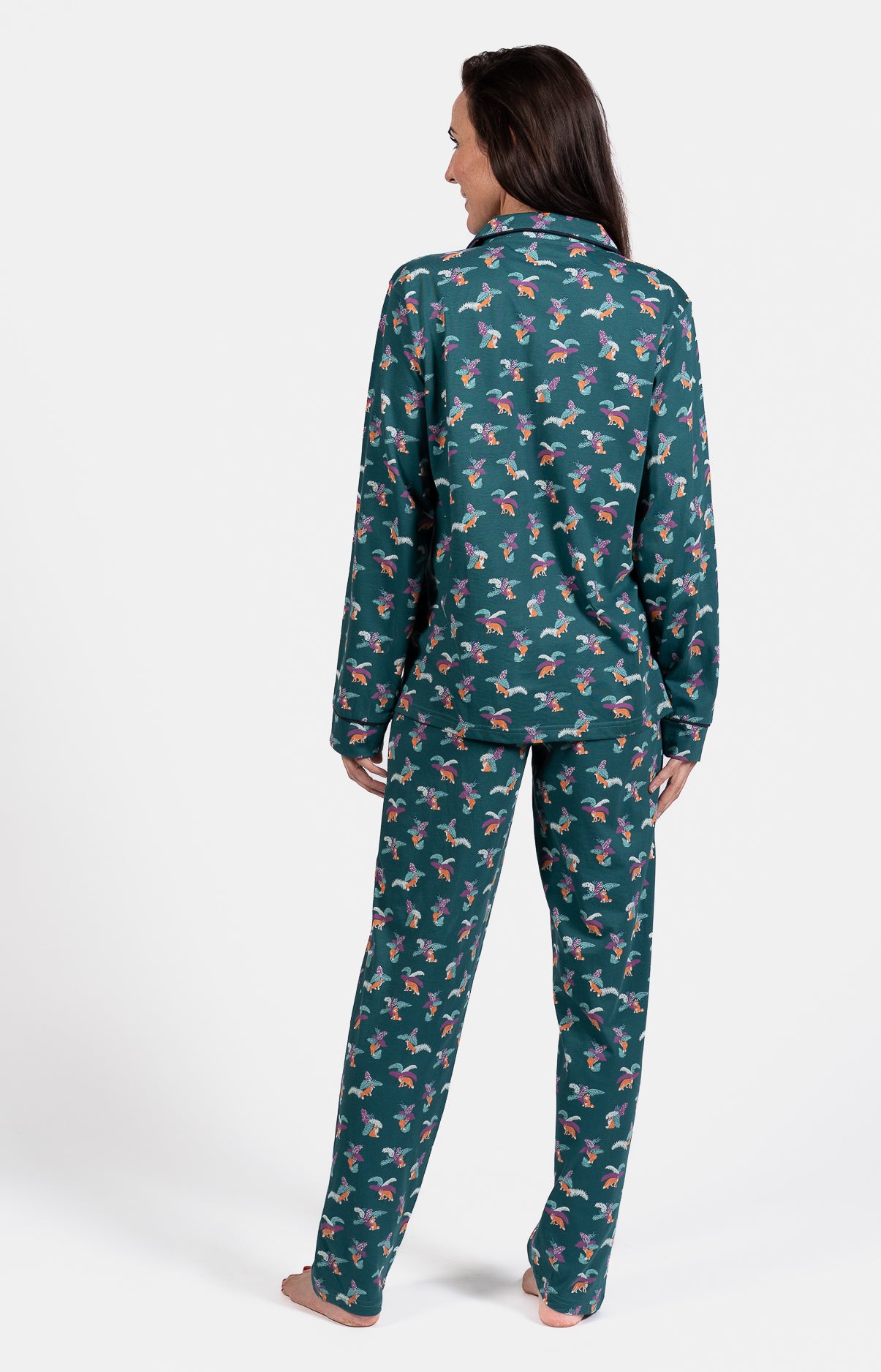 arthur-bob-renard-pyjama-femme-sapin-coton-manches-longues image 6