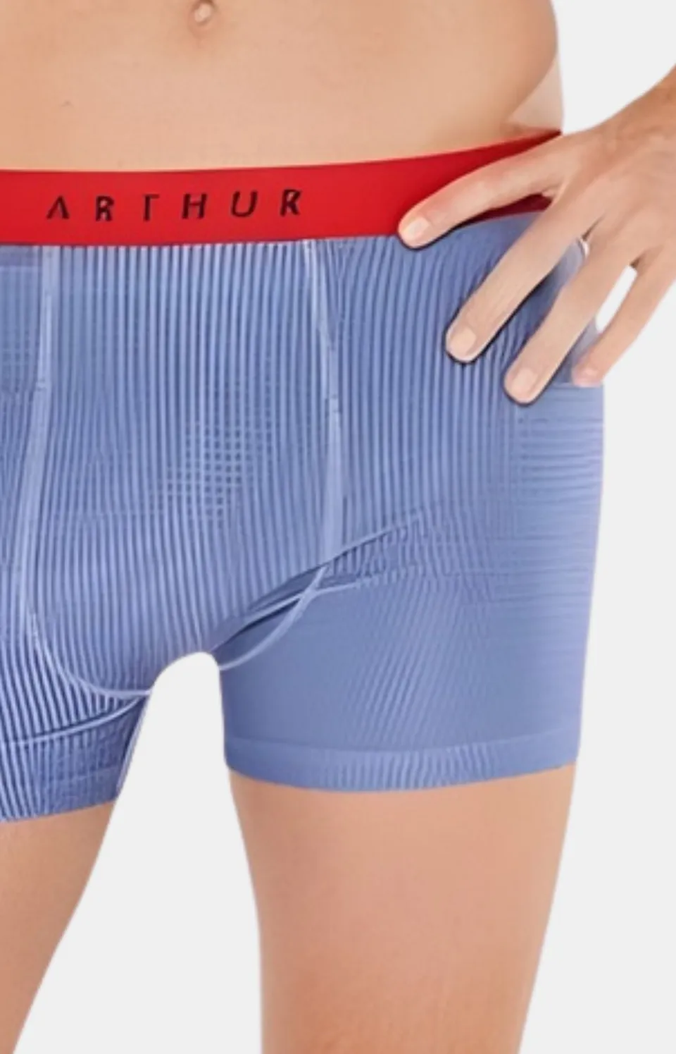 arthur-bob-caviar-bleu-boxer-homme-microfibre-denim image 1