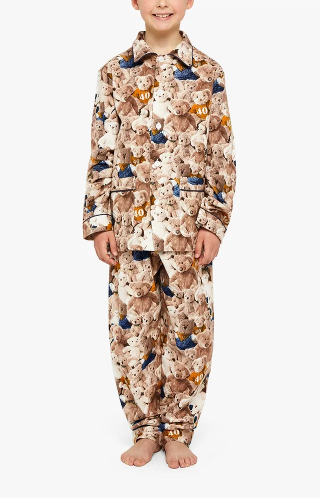 arthur-bob-pyjama-boutonn-enfant-teddy-noisette image 1