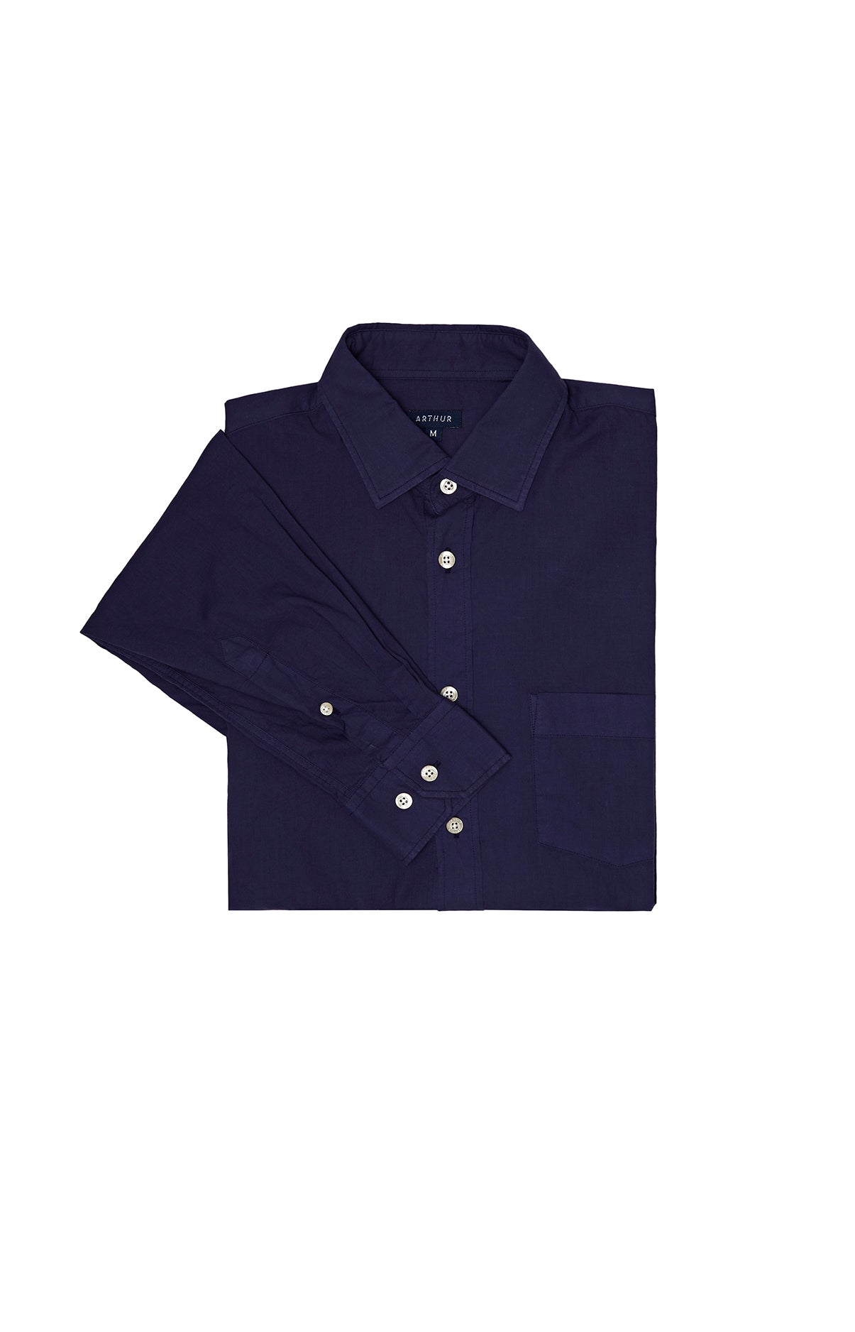 arthur-bob-chemise-voile-de-coton-marine-chemise-homme-s-xxl image 3