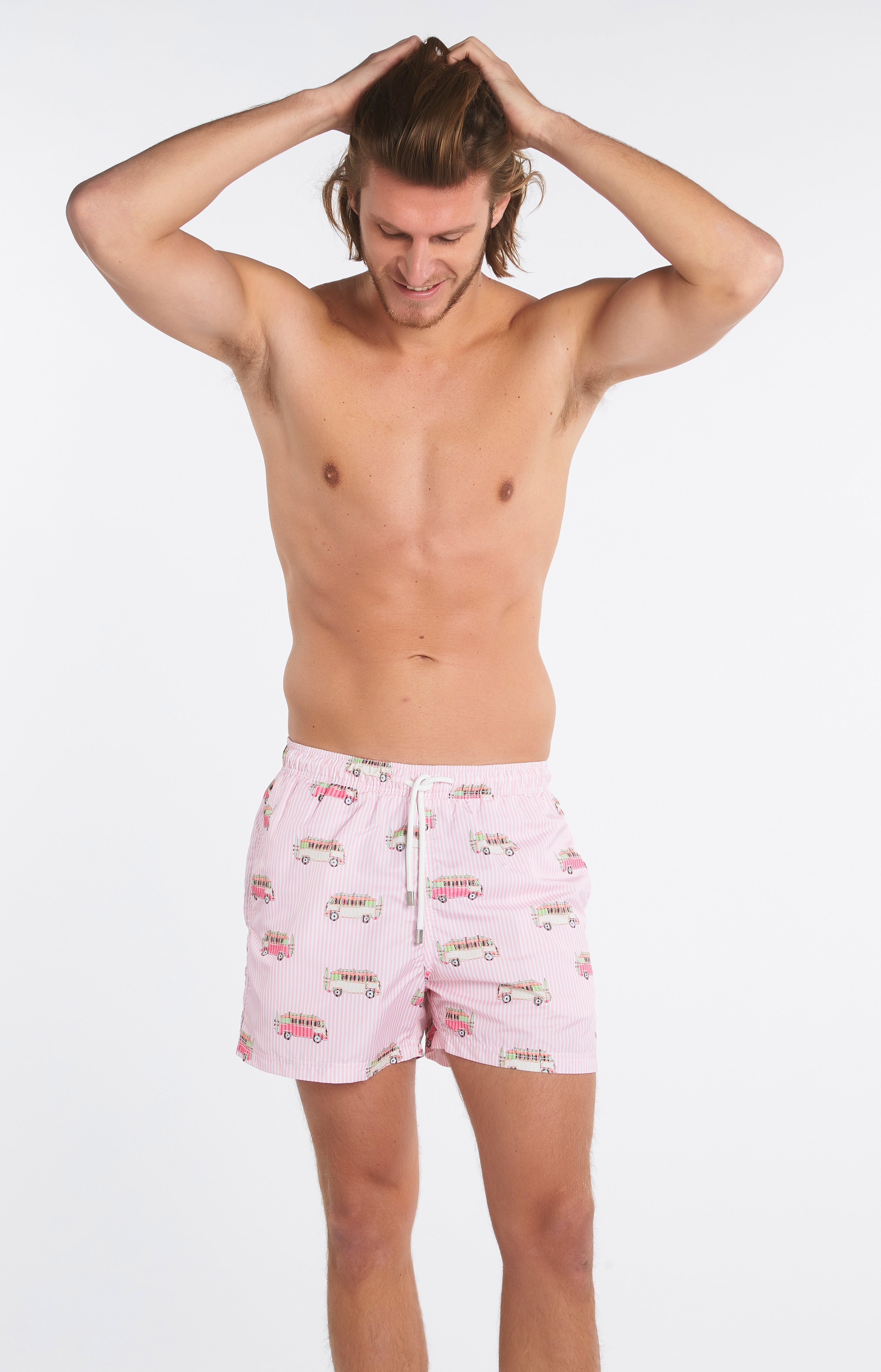 arthur-bob-van-short-de-bain-recycl-rose image 1