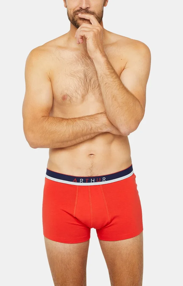 arthur-bob-boxer-slipp-rouge-homme-coton-bio-uni image 1