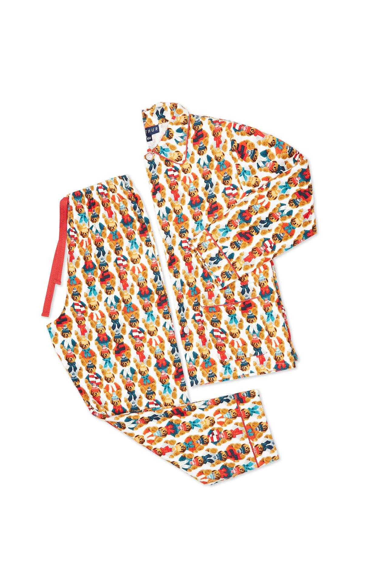 arthur-bob-teddy-pyjama-long-enfant-coton-marron image 3