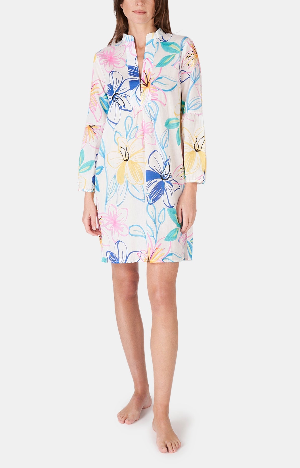 arthur-bob-liquette-flore-chemise-de-nuit-40-42-fleurie image 1