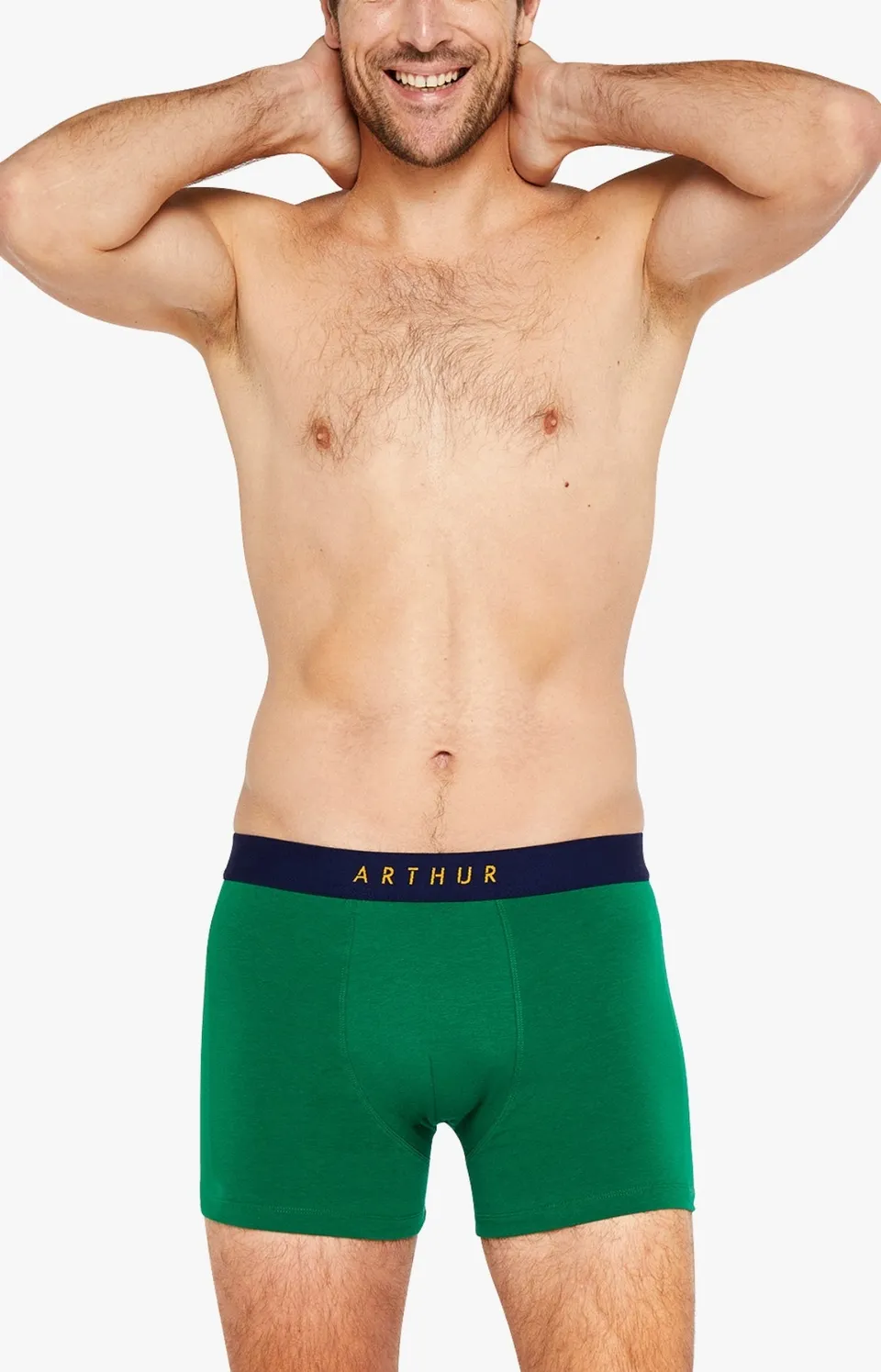 arthur-bob-green-boxer-coton-bio-vert-homme image 1