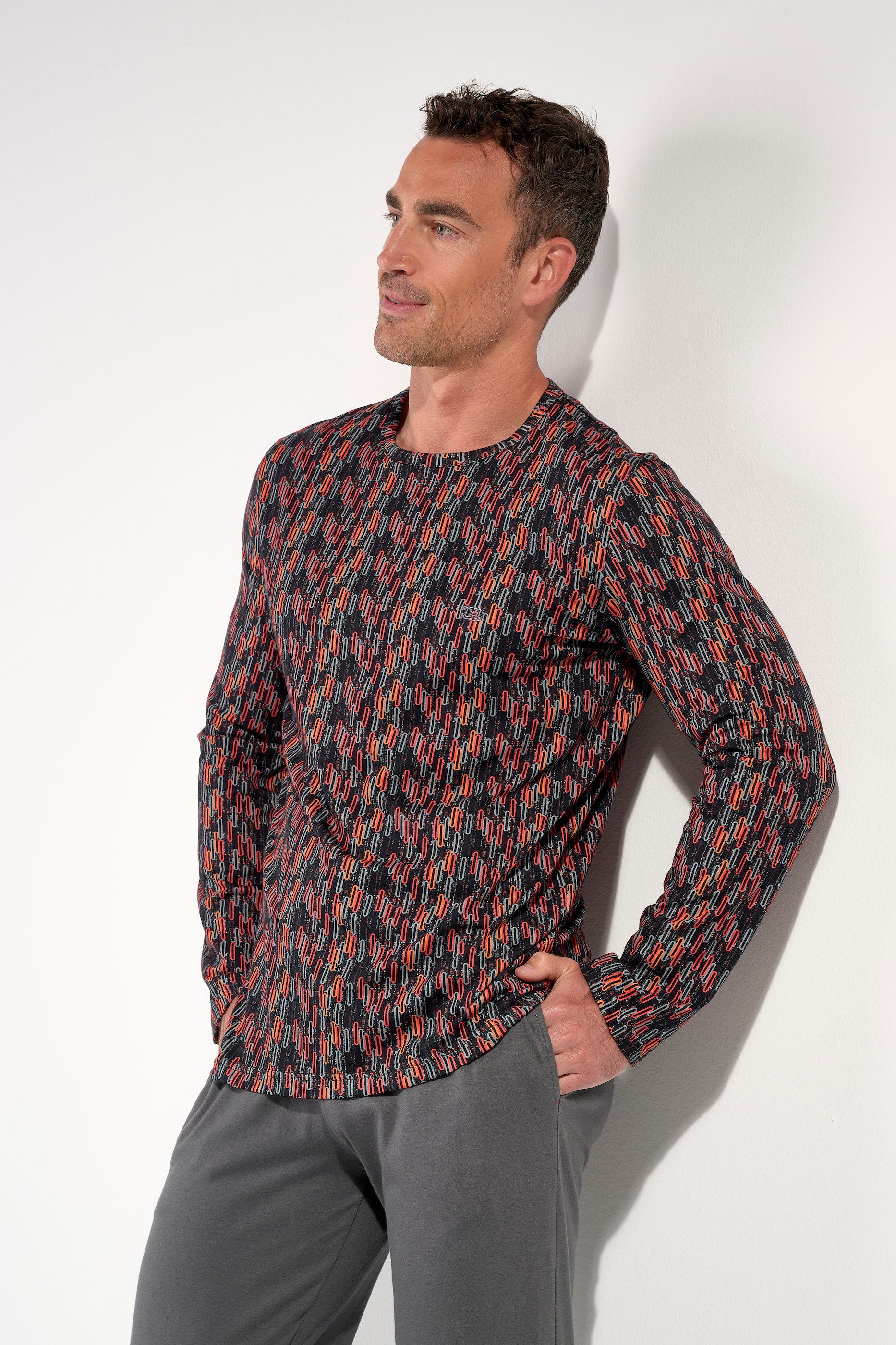 hom-modal-comfort-westgate-403120-pyjama-long-homme-rouge image 2