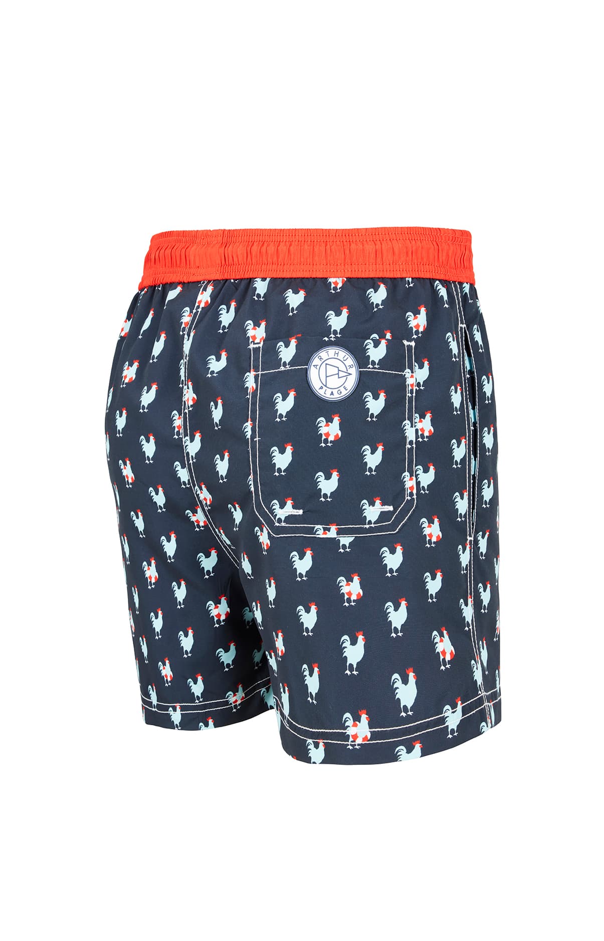 arthur-bob-short-de-bain-coq-marine-recycl-homme image 5