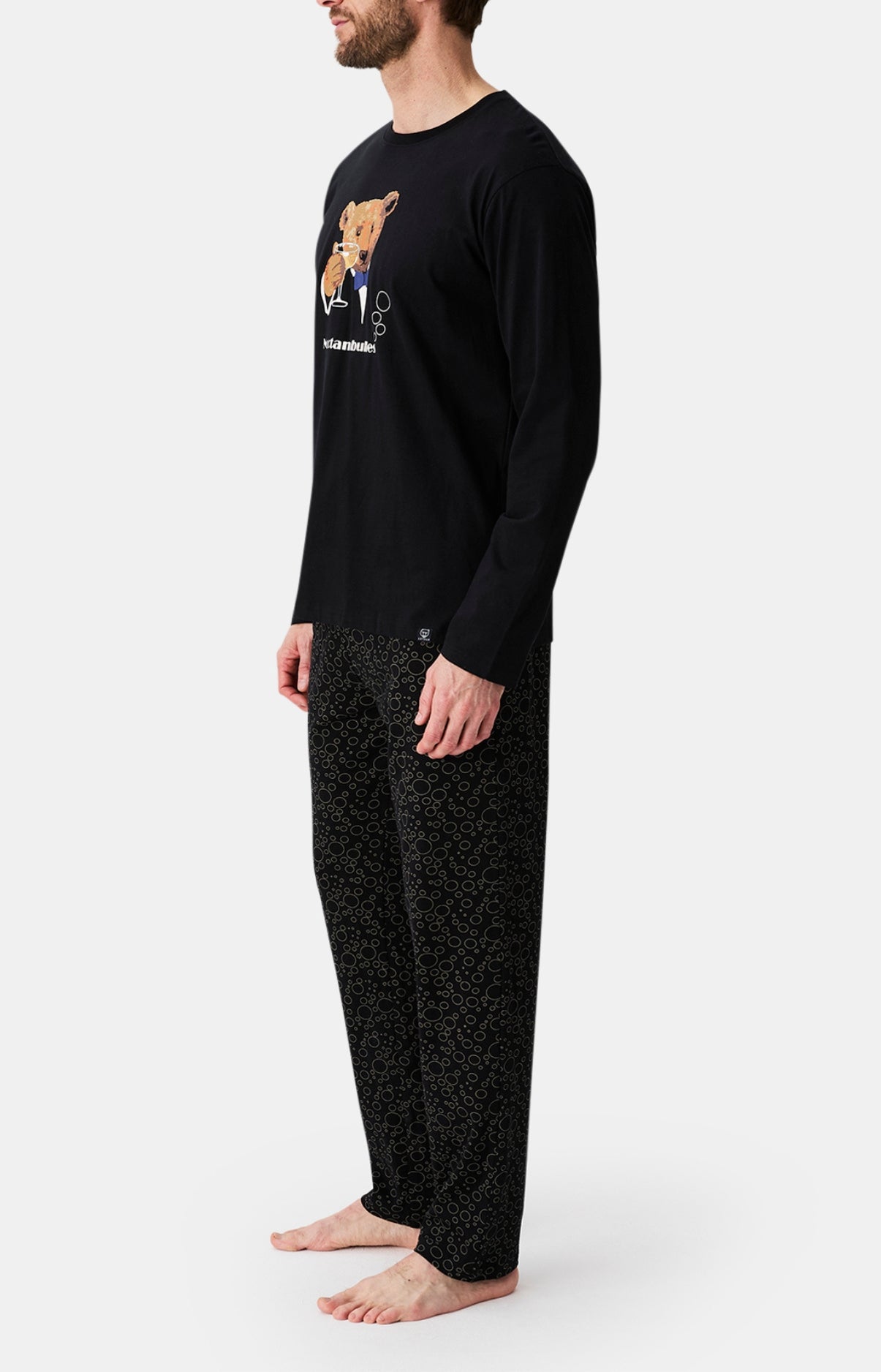 arthur-bob-noctambulles-pyjama-homme-coton-noir image 5