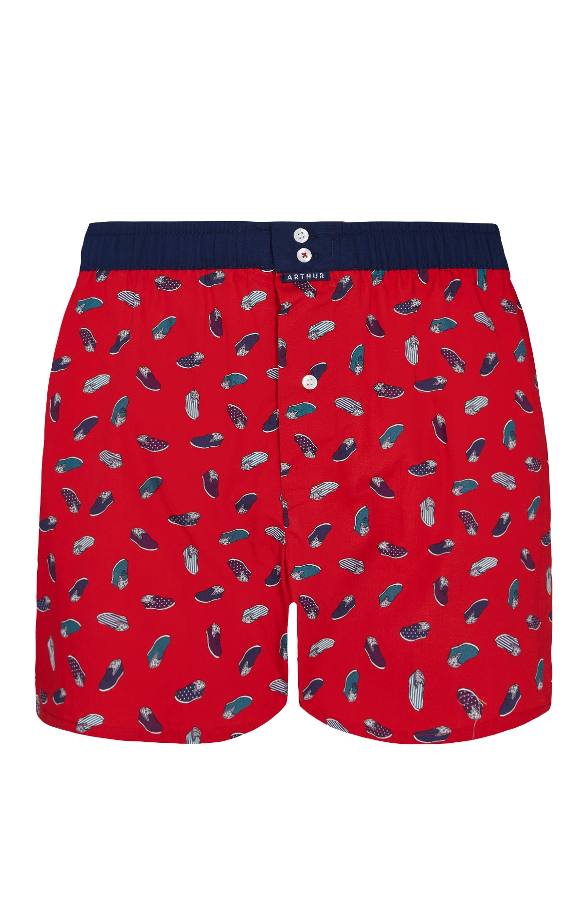 arthur-le-club-1008-cale-on-homme-rouge-coton-bio image 3