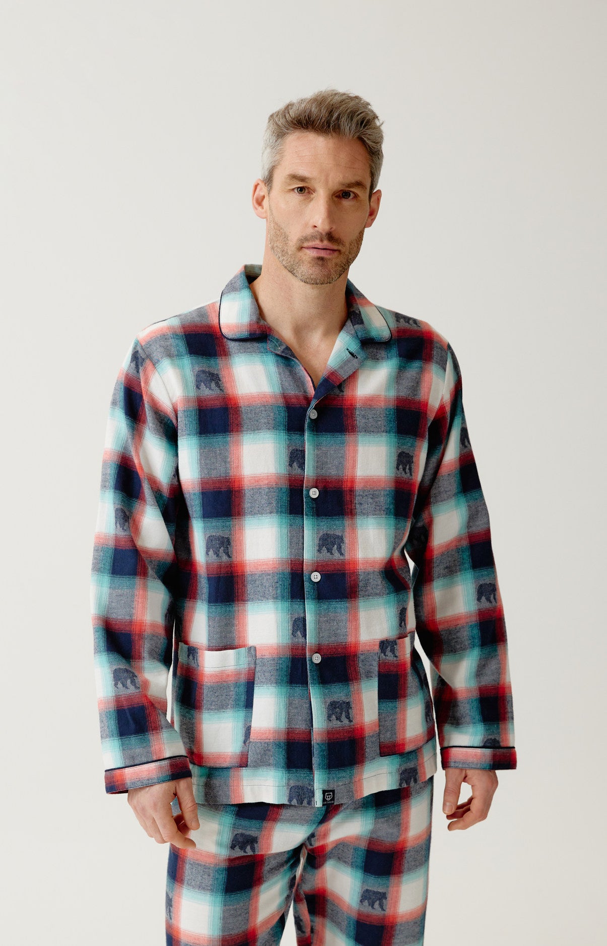 arthur-bob-bear-pyjama-homme-marine-flanelle image 6