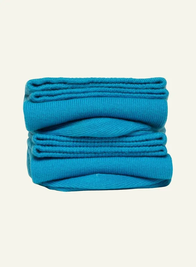 archiduchesse-de-ville-chaussettes-bleu-gitanes-coton-mi-haute image 1