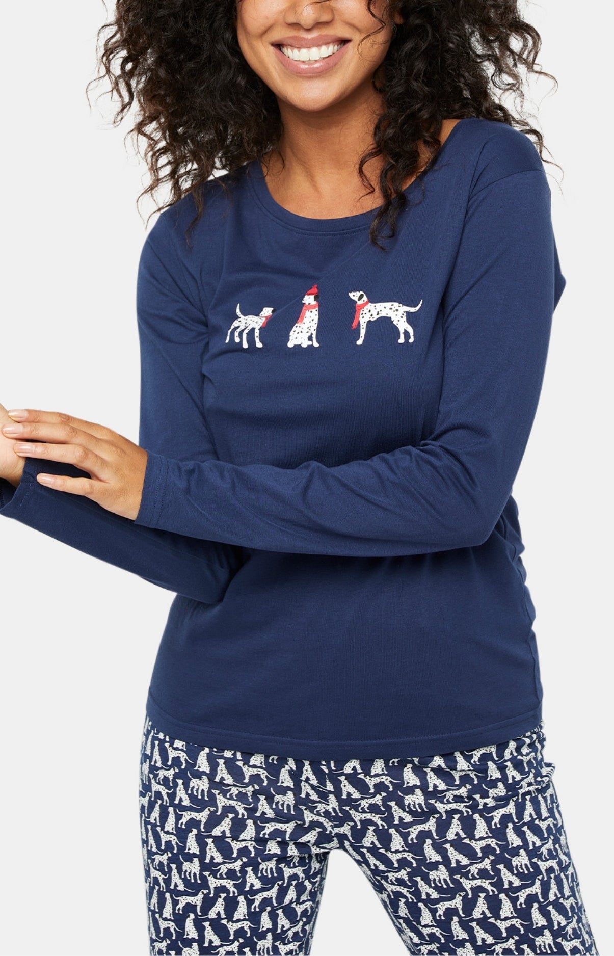 arthur-bob-dalmatien-pyjama-coton-marine-36-44 image 2