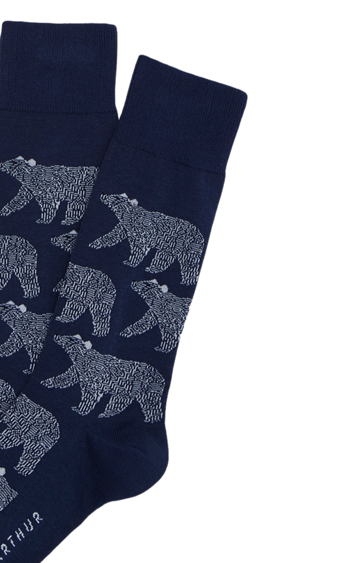 arthur-bob-nuit-polaire-chaussettes-homme-marine-40-46-coton image 2