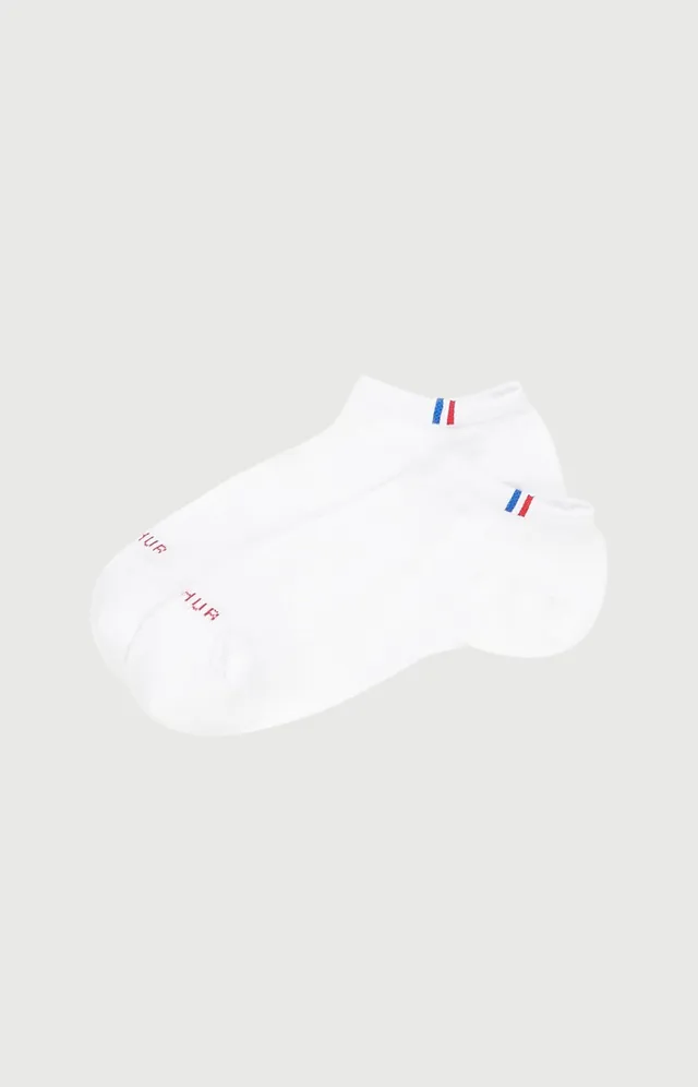 arthur-bob-pack-2-chaussettes-coton-blanc-36-40-coton-bio image 1