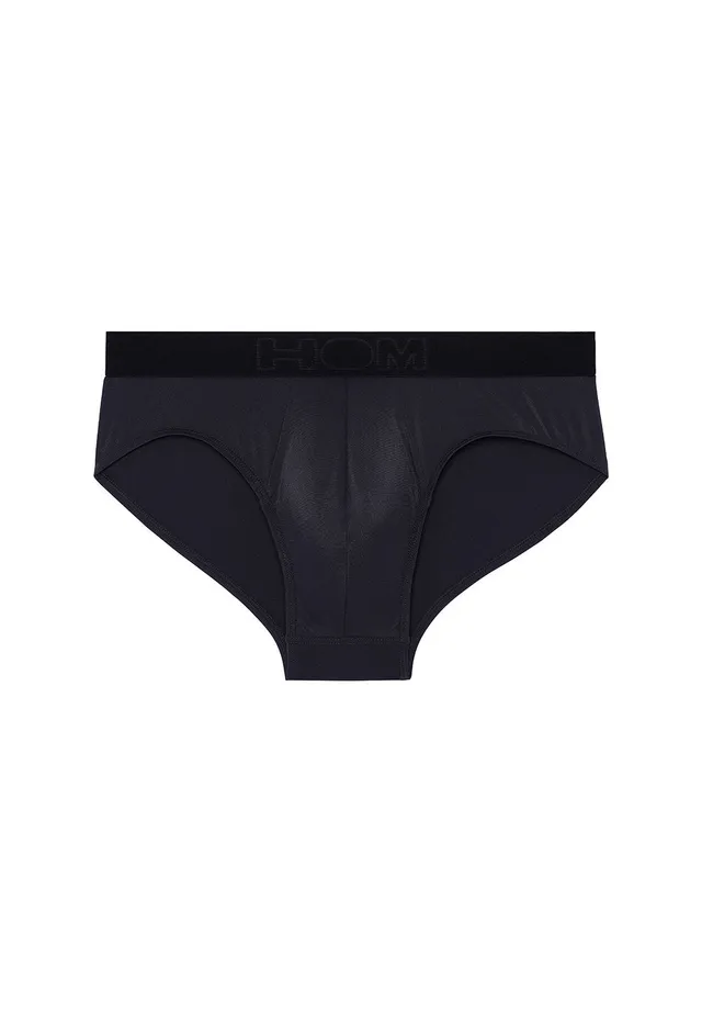 hom-supersoft-mini-slip-noir-microfibre-coton image 1