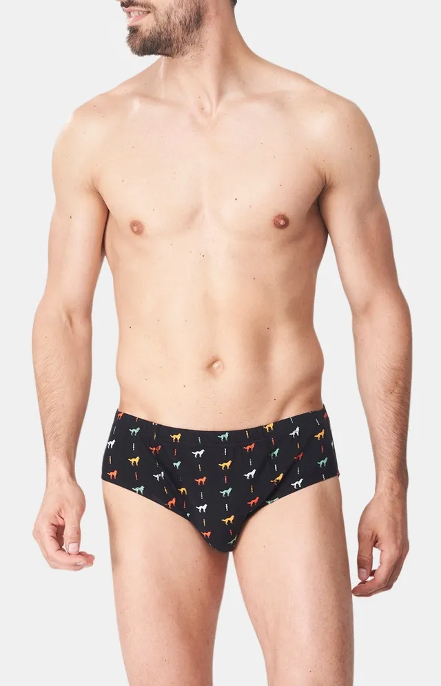 arthur-le-club-jeune-loup-slip-coton-noir-jersey-bio image 1