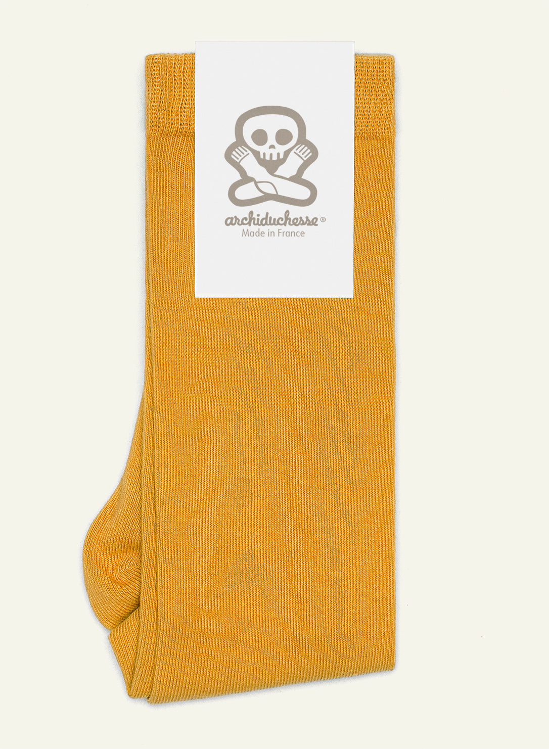 archiduchesse-de-ville-jaune-wayne-chaussettes-coton image 3