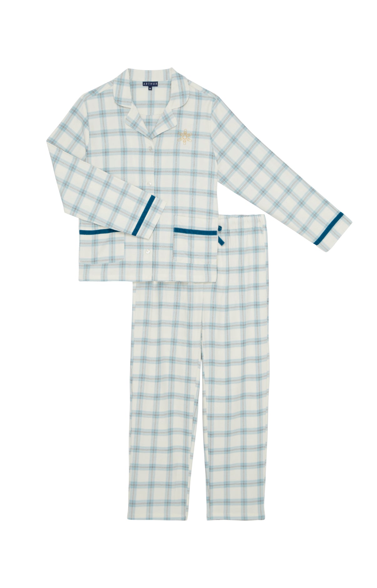 arthur-bob-maryline-pyjama-ivoire-flanelle-manches-longues image 3