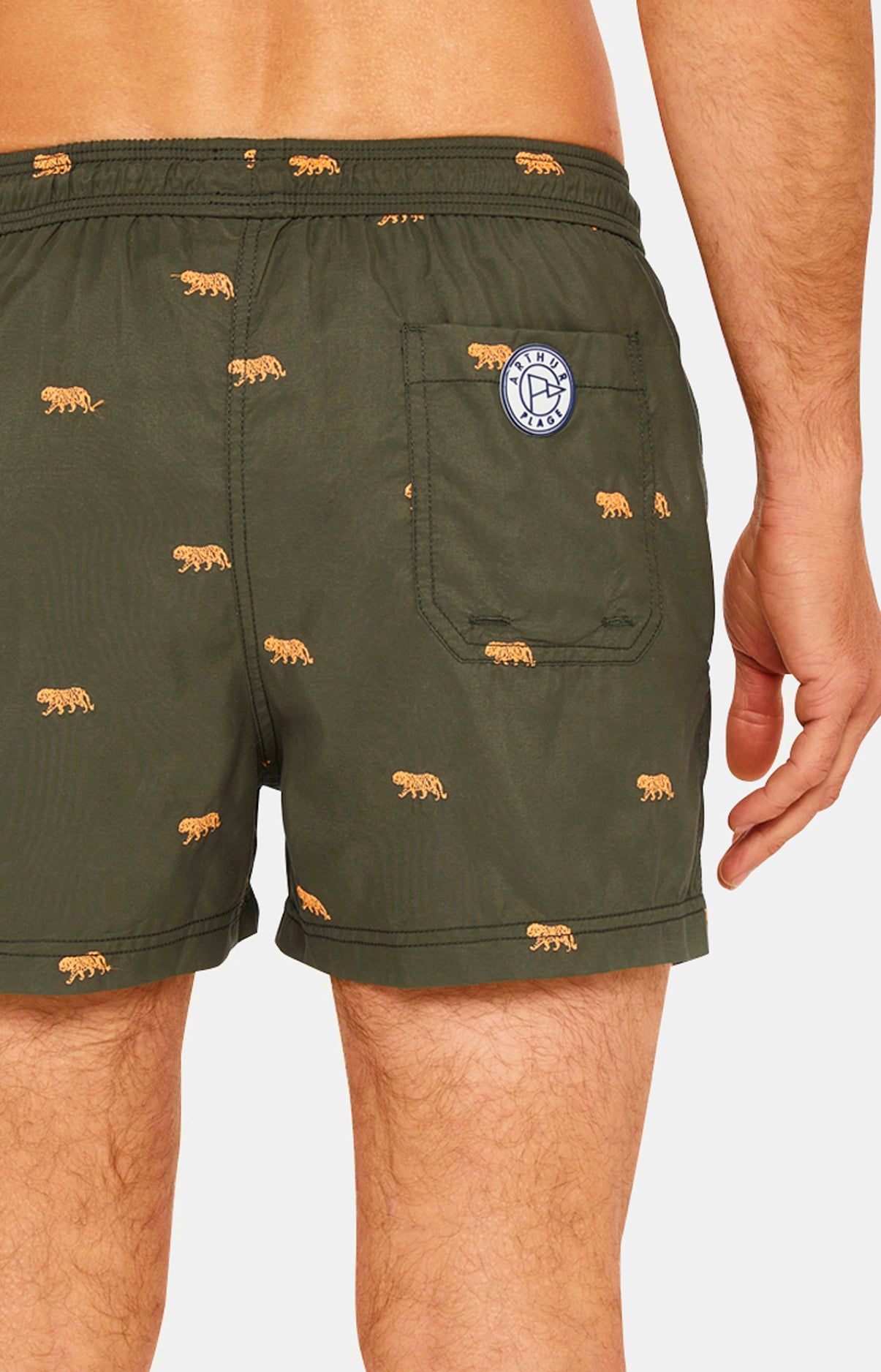 arthur-bob-petit-tigre-short-de-bain-kaki-recycl image 7